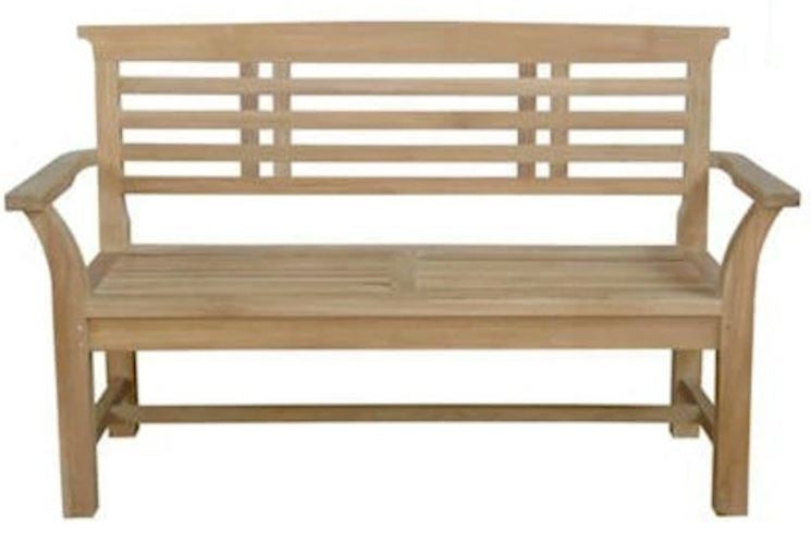 Anderson Teak Sakura 2-Seater Outdoor Bench BH 257 - Weather-Resistant Teak Wood Garden Bench for Patio, Deck, or Backyard Relaxation