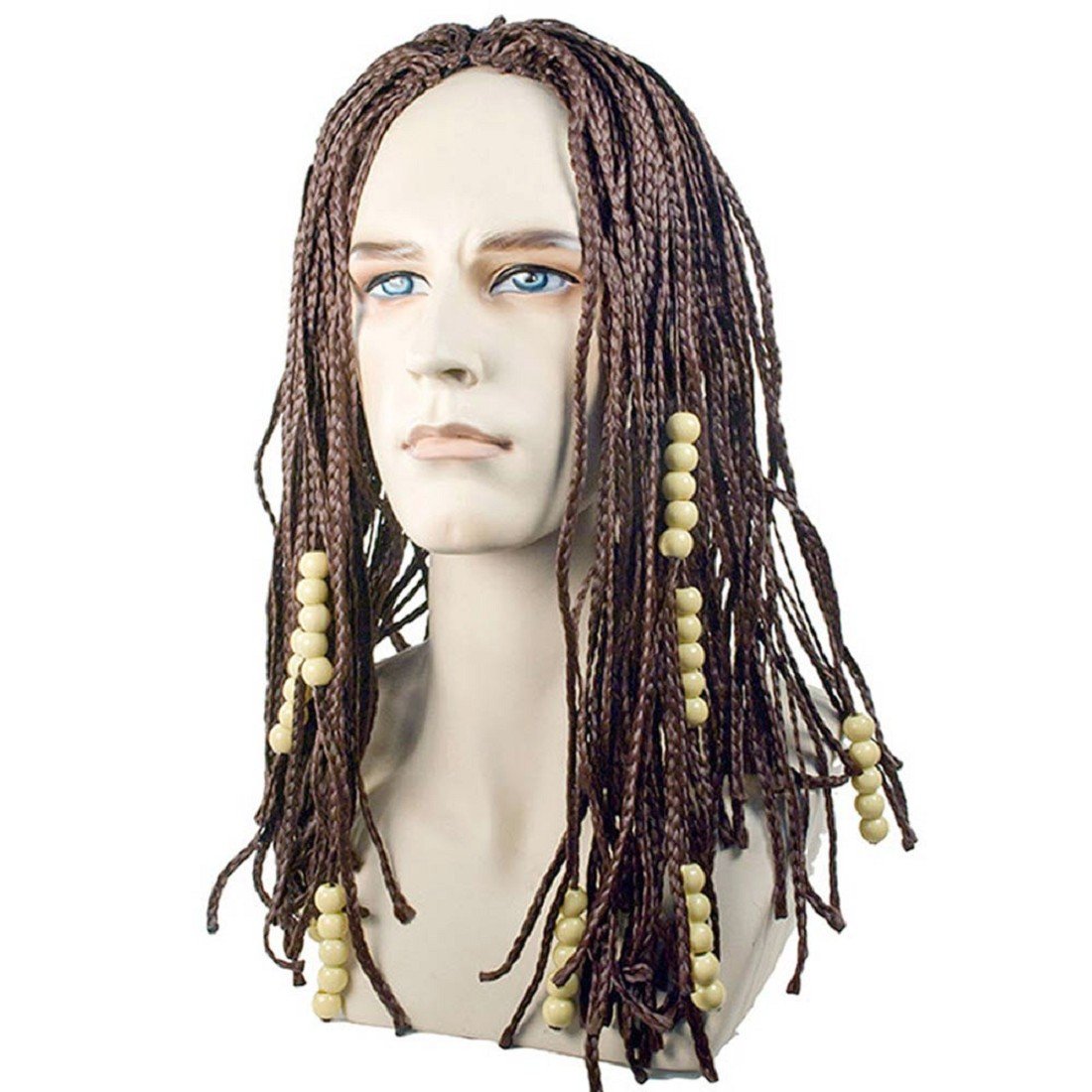 Morris Costumes Dreadlock Wig for Adults - Long Black Synthetic Locs for Halloween, Cosplay & Costume Parties - Perfect for Bob Marley, Pirate or Rasta Costumes