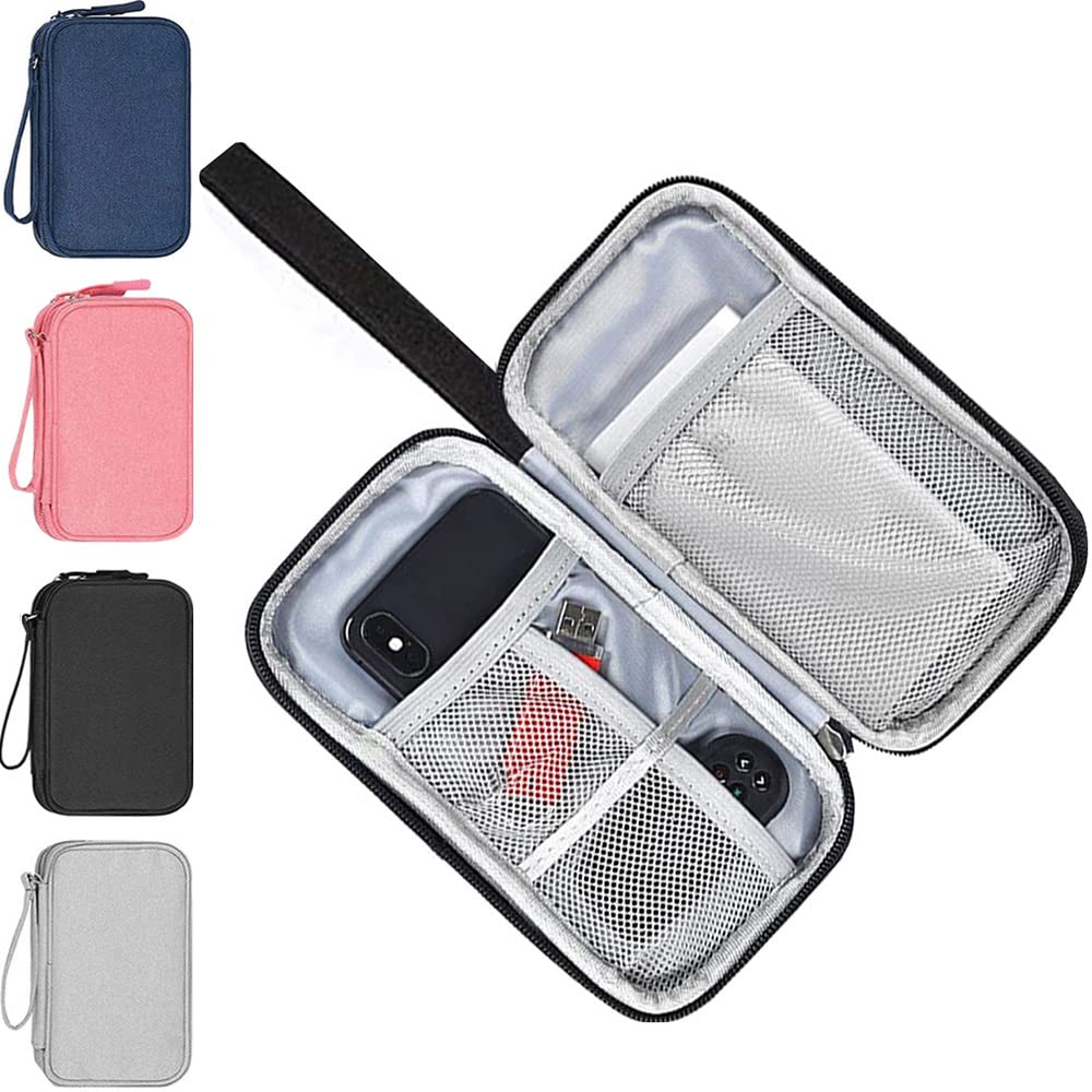 Waterproof Electronic Organizer Travel Bag - Cable & Accessories Storage Case for Chargers, Mouse, USB Cables, Earphones - Perfect for Business Trips, Commuting & Home Organization