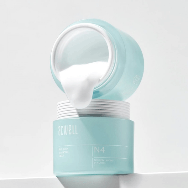 Acwell Real Aqua Balancing Cream 50ml - Hydrating Moisturizer for Dry & Sensitive Skin | Korean Skincare for Daily Face Care & Night Routine