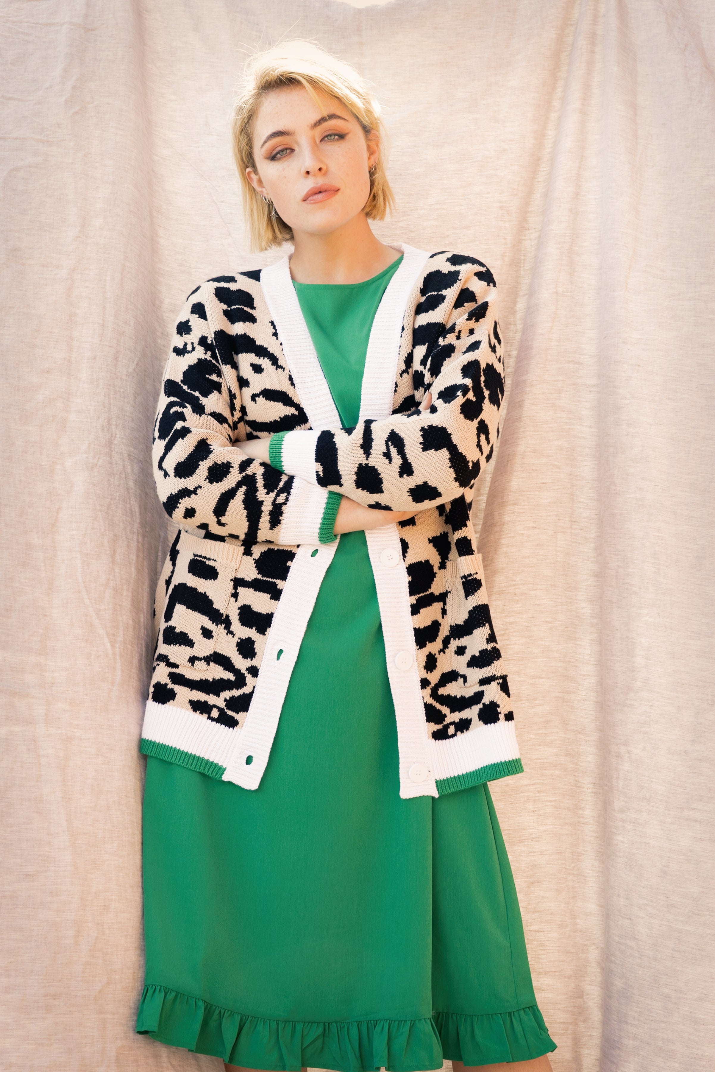 Stylish Coco Cardigan - Soft Leopard Print Knit Sweater for Women | Perfect for Fall, Winter & Casual Outfits