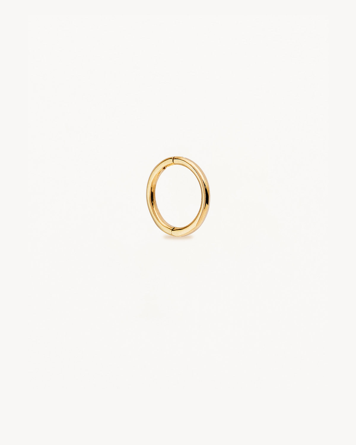 14K Solid Gold Sleeper Hoop Earrings - 8mm Hypoallergenic & Tarnish-Free - Perfect for Everyday Wear, Gifts & Sensitive Ears