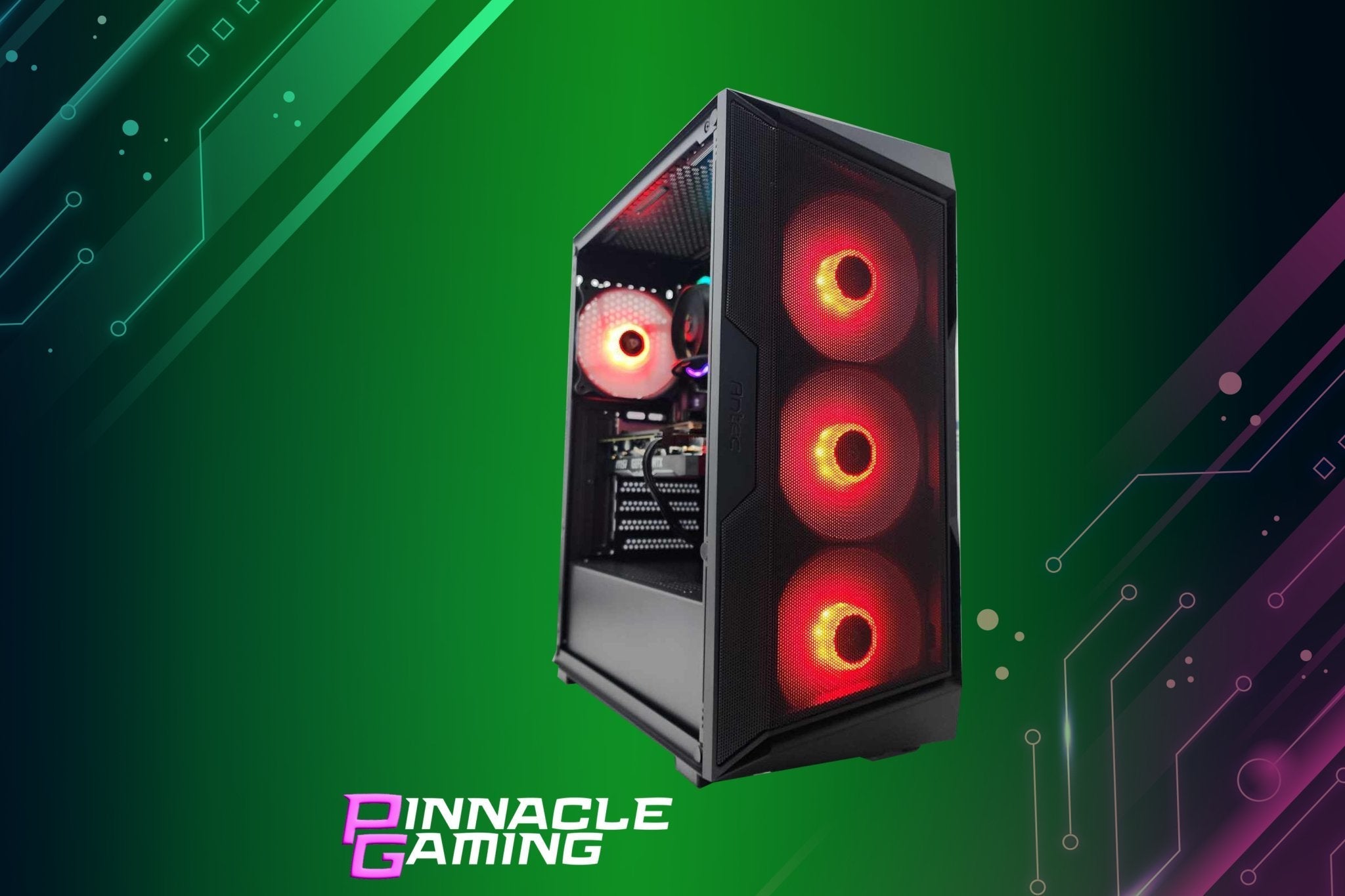 Custom Gaming PC Desktop Computer - Intel Core i3, NVIDIA RTX 5060, 500GB SSD + 1TB HDD, 16GB DDR4 RAM, AX61 Black H610 - Perfect for Esports, Streaming & High-Performance Gaming