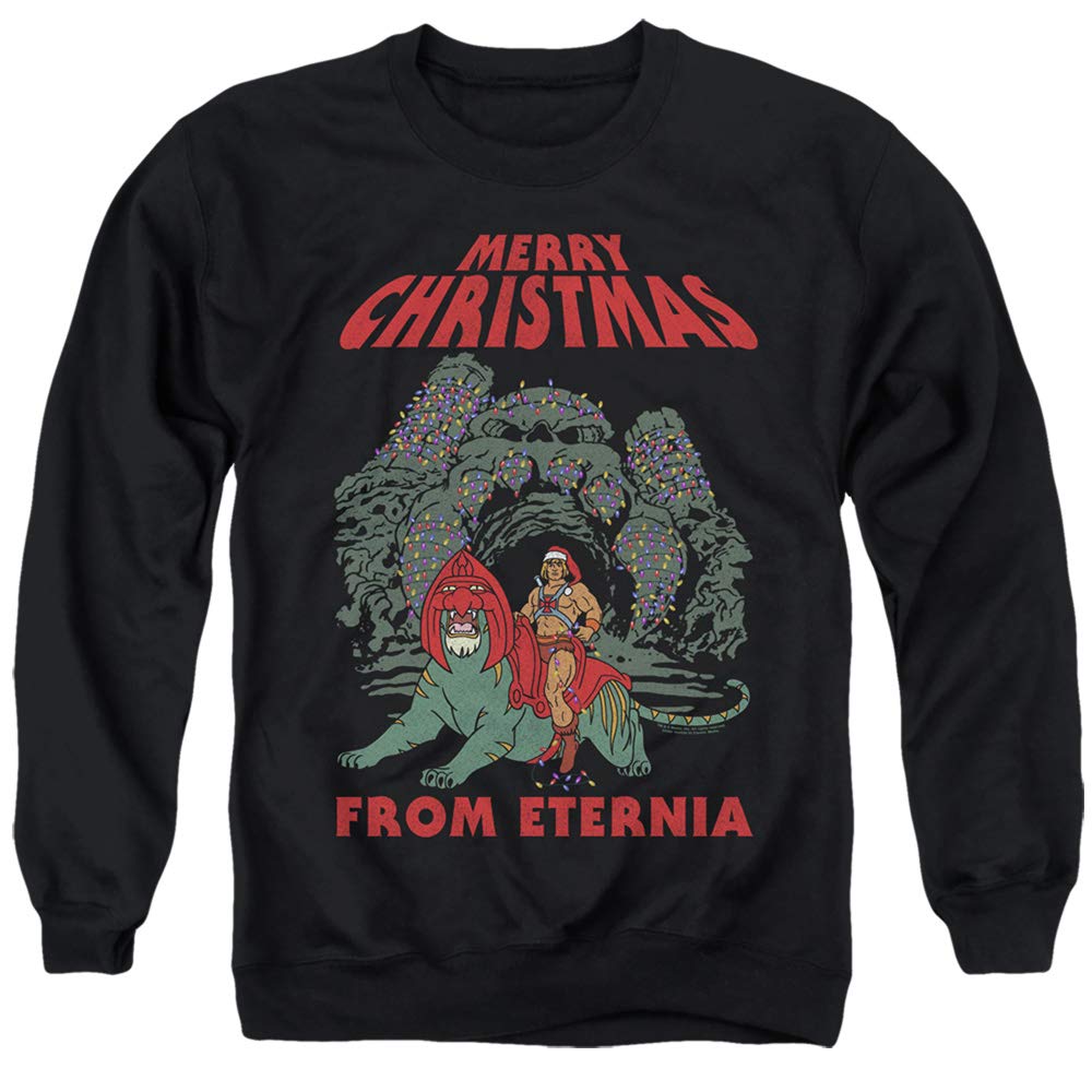Masters of The Universe Eternia Christmas Sweatshirt - Unisex Adult Crewneck Pullover for Men & Women | Holiday Gift, Cosplay & Casual Wear