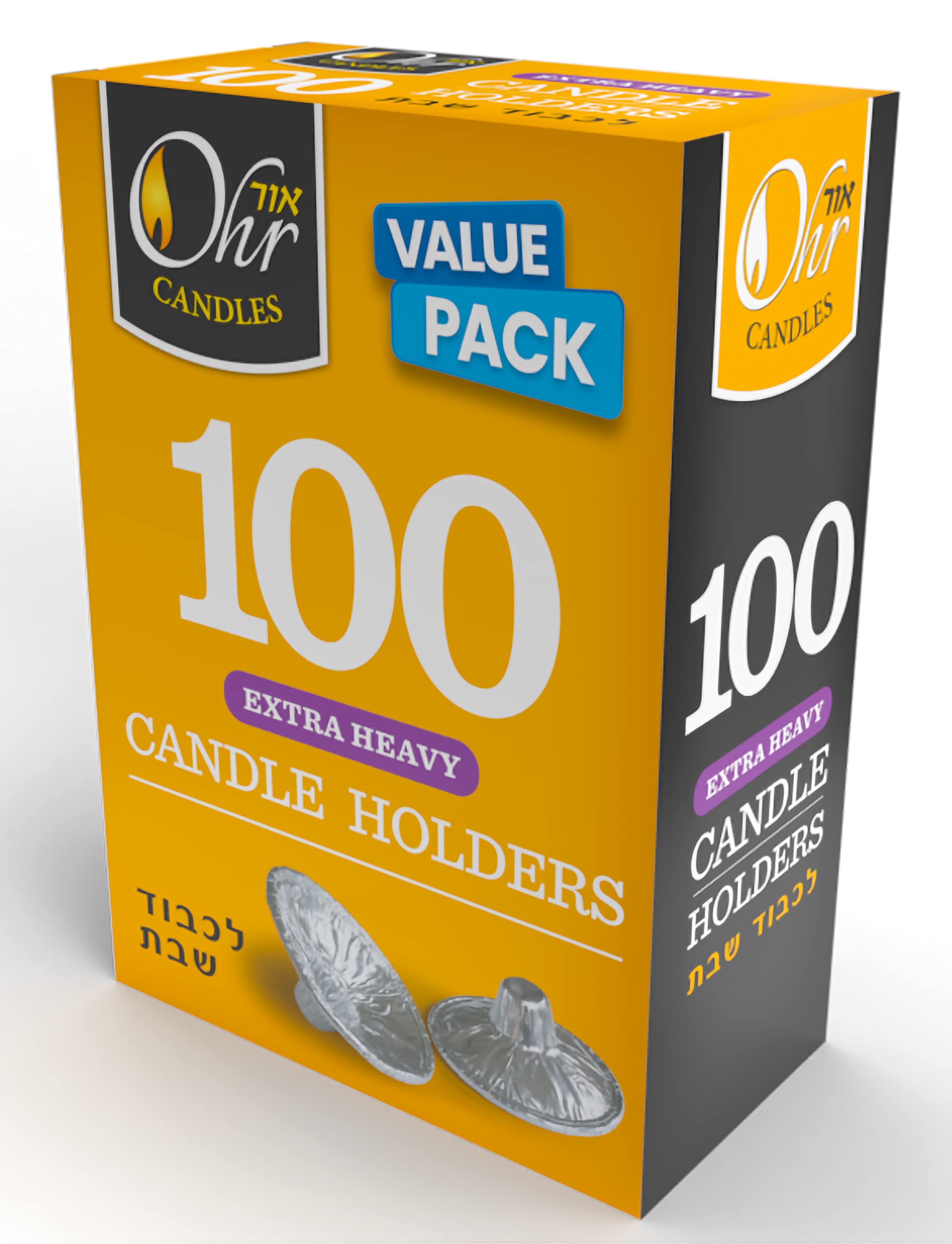 100 Pack Heavy Duty Disposable Aluminum Foil Candle Holders with Drip Catcher - Ideal for Wedding Centerpieces, Restaurant Decor & Home Candles