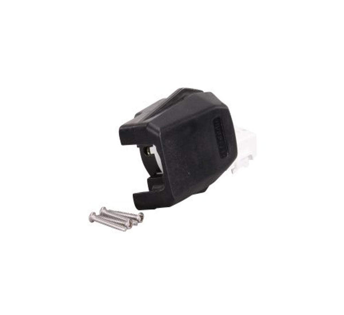 Hubbell 9452C Angle Plug with Straight Blade - 15A 125V Grounding Electrical Plug for Home and Office Use | Perfect for Tight Spaces, Appliances, and Power Tools