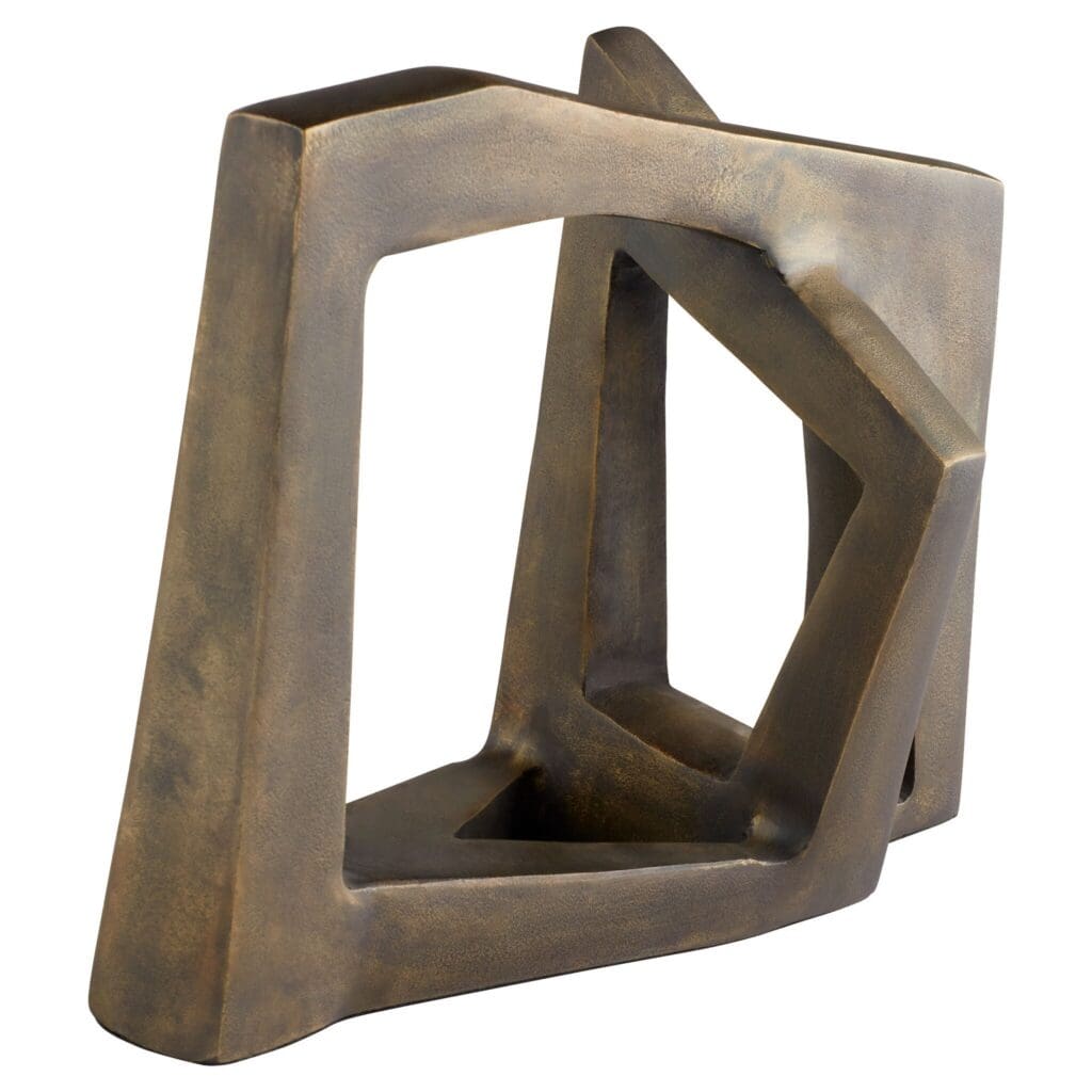 Cyan Design 11651 Conundrum Sculpture - Textured Bronze Finish Home Decor for Living Room, Bedroom, or Office