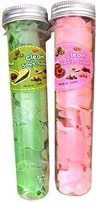 Travel-Safe Soft Paper Soap Flower Design Tube Bottle - Eco-Friendly, Portable Bath Soap for Camping, Hiking & Outdoor Adventures (Pack of 1)