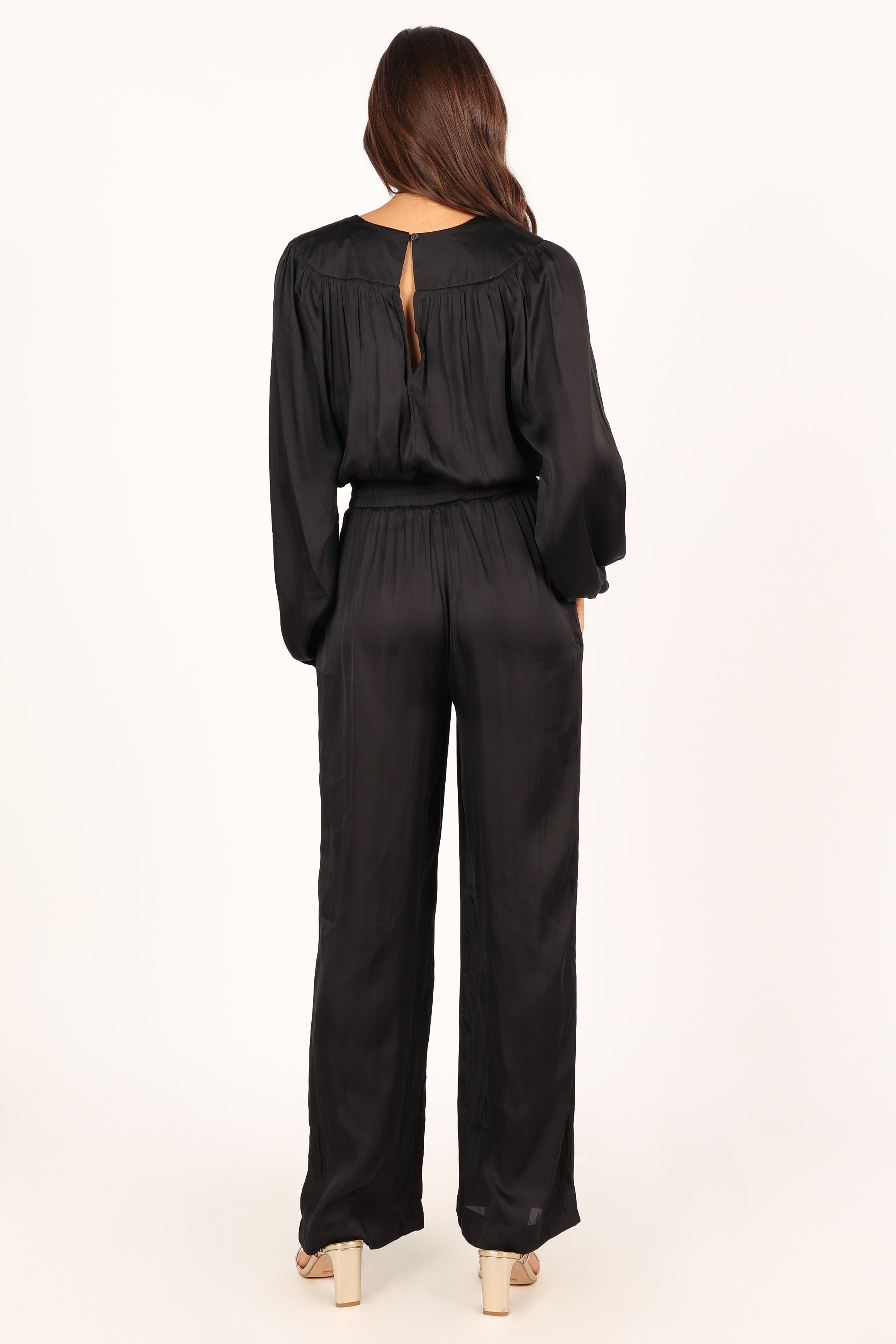 Cameron Jumpsuit for Women - Black Romper with Pockets | Casual Summer Outfit, Beach Cover Up, Lounge Wear