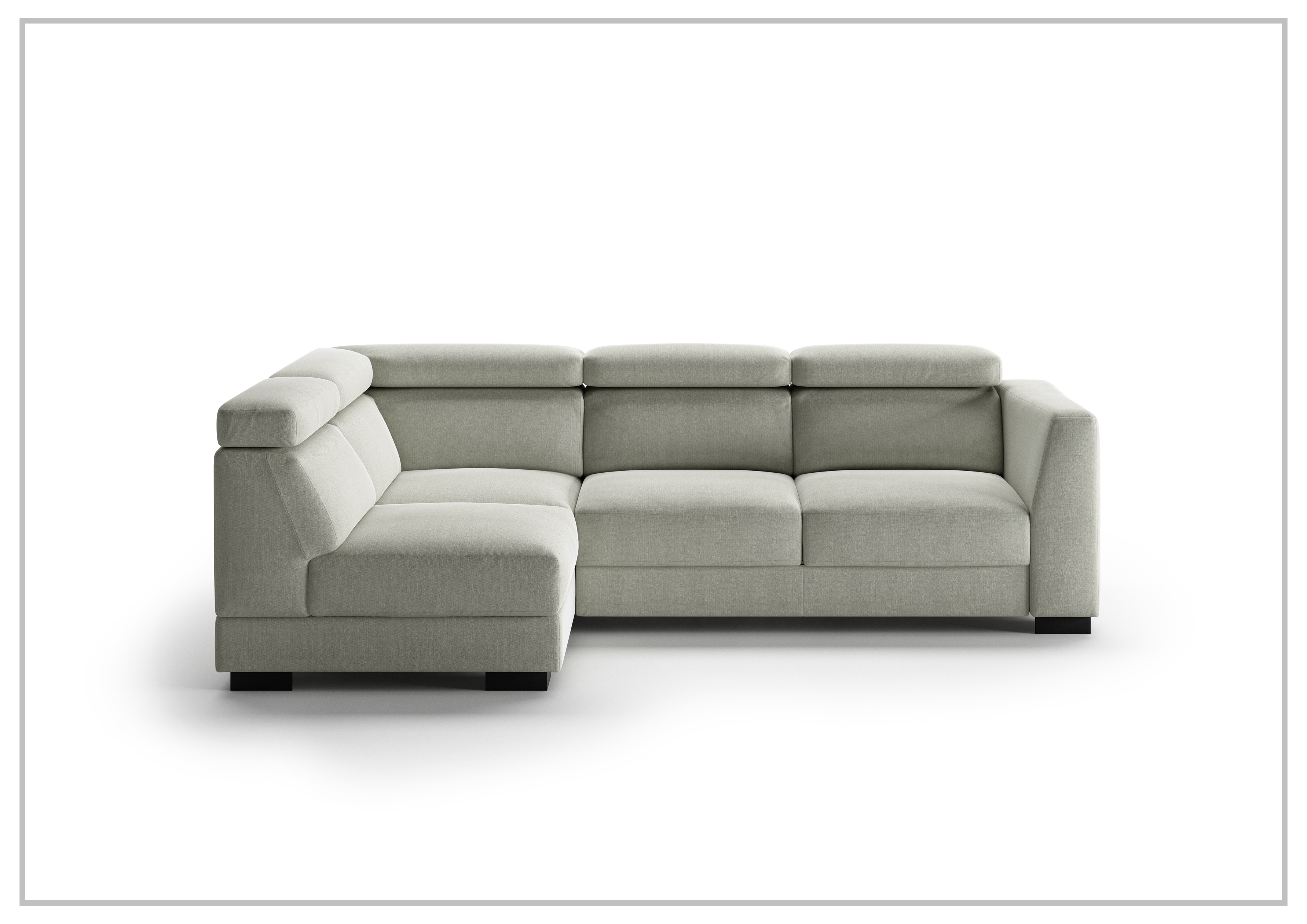 Luonto Halti Fabric Full XL Sectional Sleeper Sofa with Chaise and Storage | Modern Convertible Sleeper Sectional for Living Room, Guest Room & Small Spaces