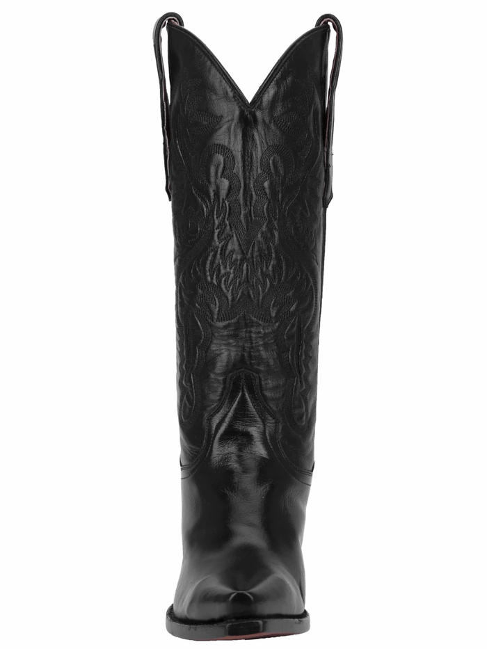 Dan Post DP3200 Women's Maria Leather Boots - Black | Western Cowgirl Boots for Casual Wear, Country Dancing & Outdoor Events
