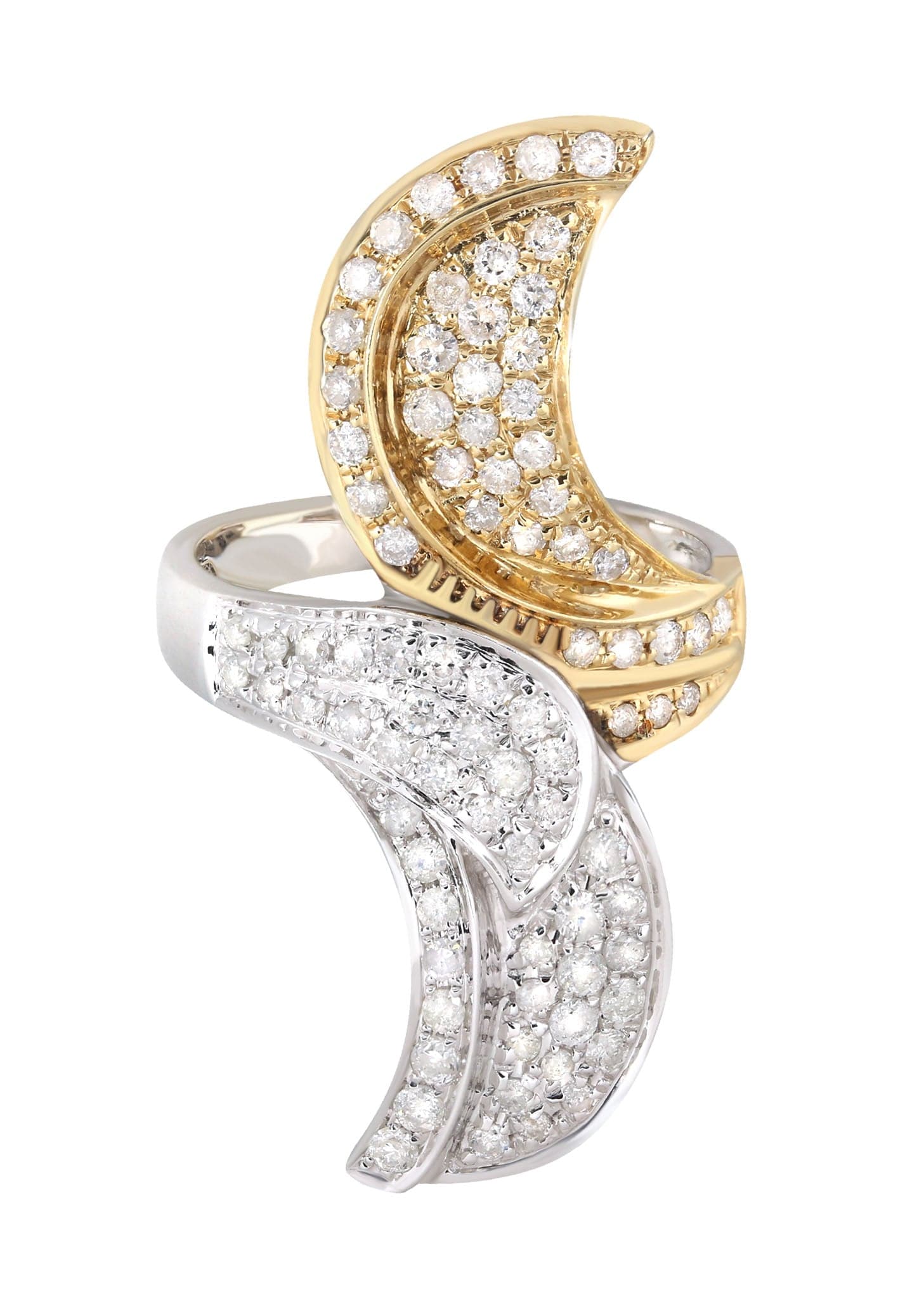 14K Gold Ladies Diamond Cocktail Ring - 1.18 Carat Oval Cut Solitaire Ring - 6.33 Grams Elegant Jewelry for Women - Perfect for Parties, Weddings & Special Occasions