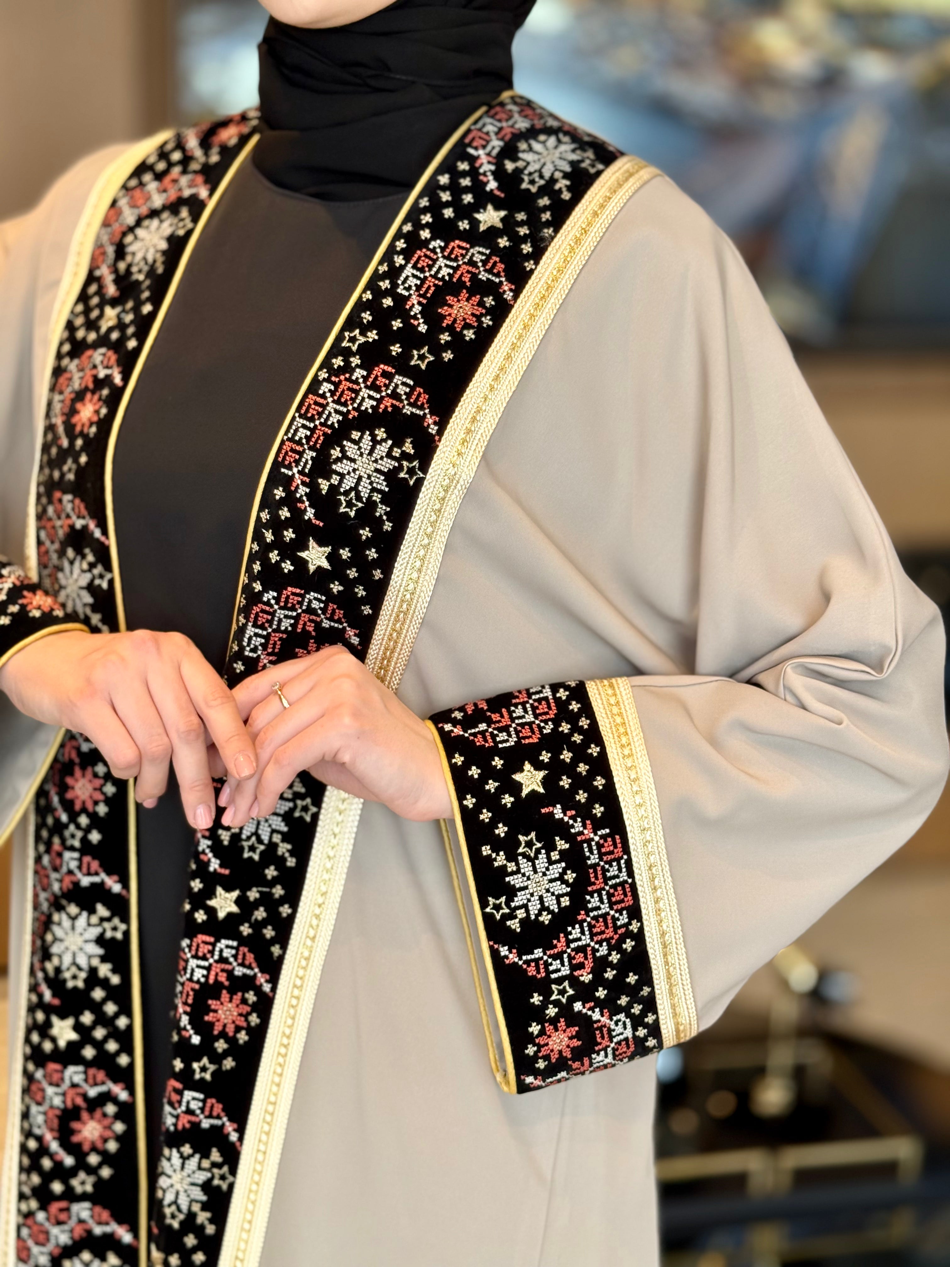 Luxury Embroidered Abaya Dress for Women - Elegant Islamic Modest Fashion - Perfect for Prayer, Weddings & Special Occasions