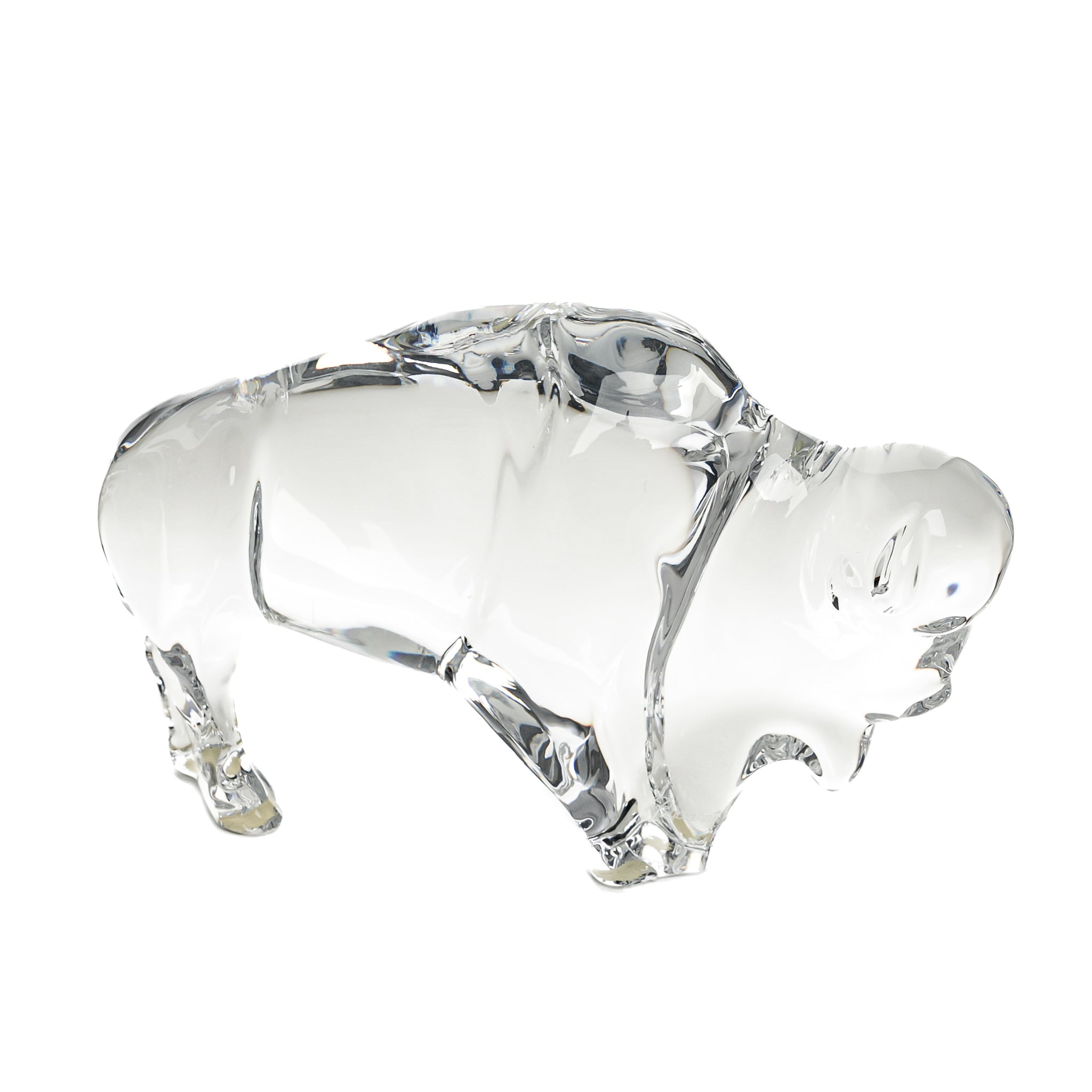 Authentic Baccarat Buffalo Bison Figurine - Handcrafted Crystal Collectible for Home Decor & Gift Giving - Perfect for Luxury Display, Office Desk, and Special Occasions