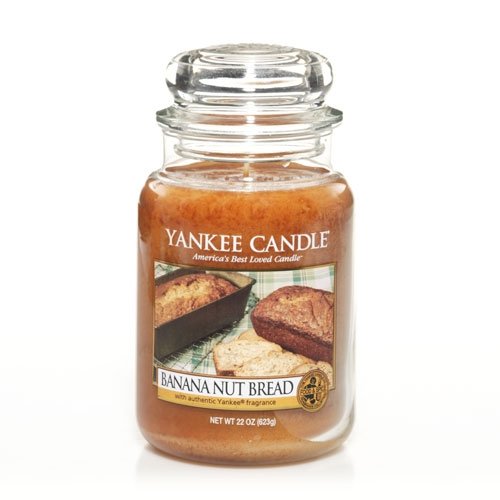 Yankee Candle Banana Nut Bread Scented Candle - 22oz Large Jar for Home, Kitchen & Office Aromatherapy