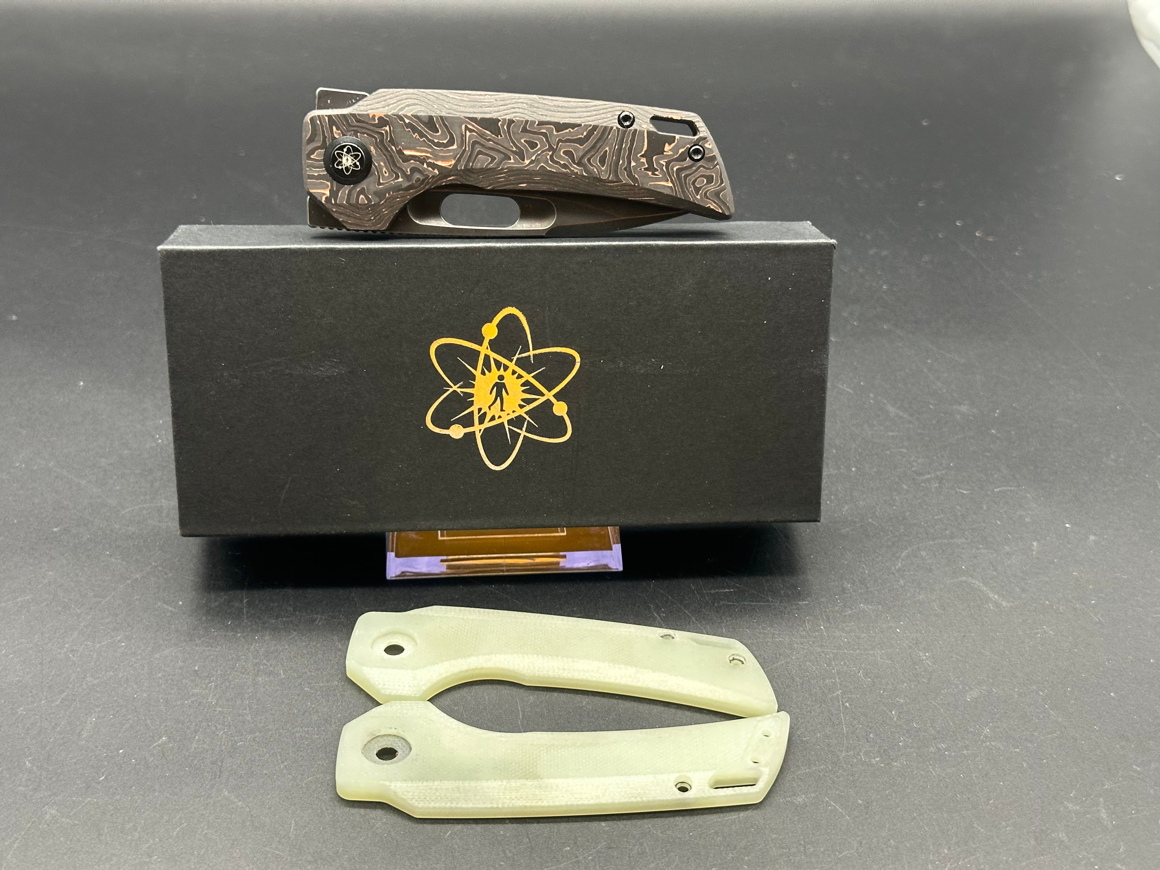 EMPEDC Nymble First Production Run Liner Lock Folding Knife with Custom Scales - Perfect for Everyday Carry, Outdoor Adventures & Collecting