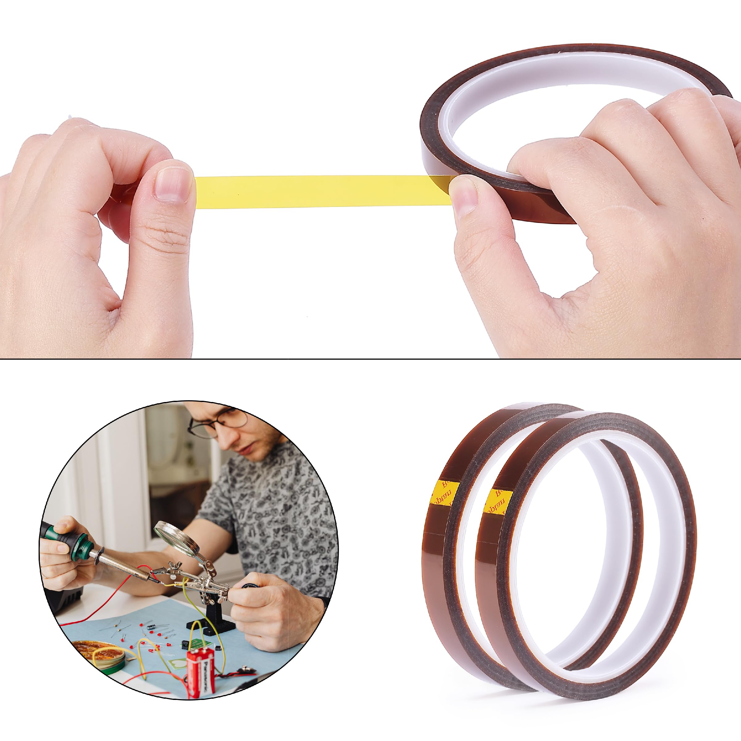 Mr. Pen Heat Tape - 10mm x 33m (108ft) High Temperature Resistant Tape, 2 Rolls Silver Sublimation Tape for Heat Transfer & Heat Press - Perfect for T-Shirt Printing, DIY Crafts & Sublimation Projects