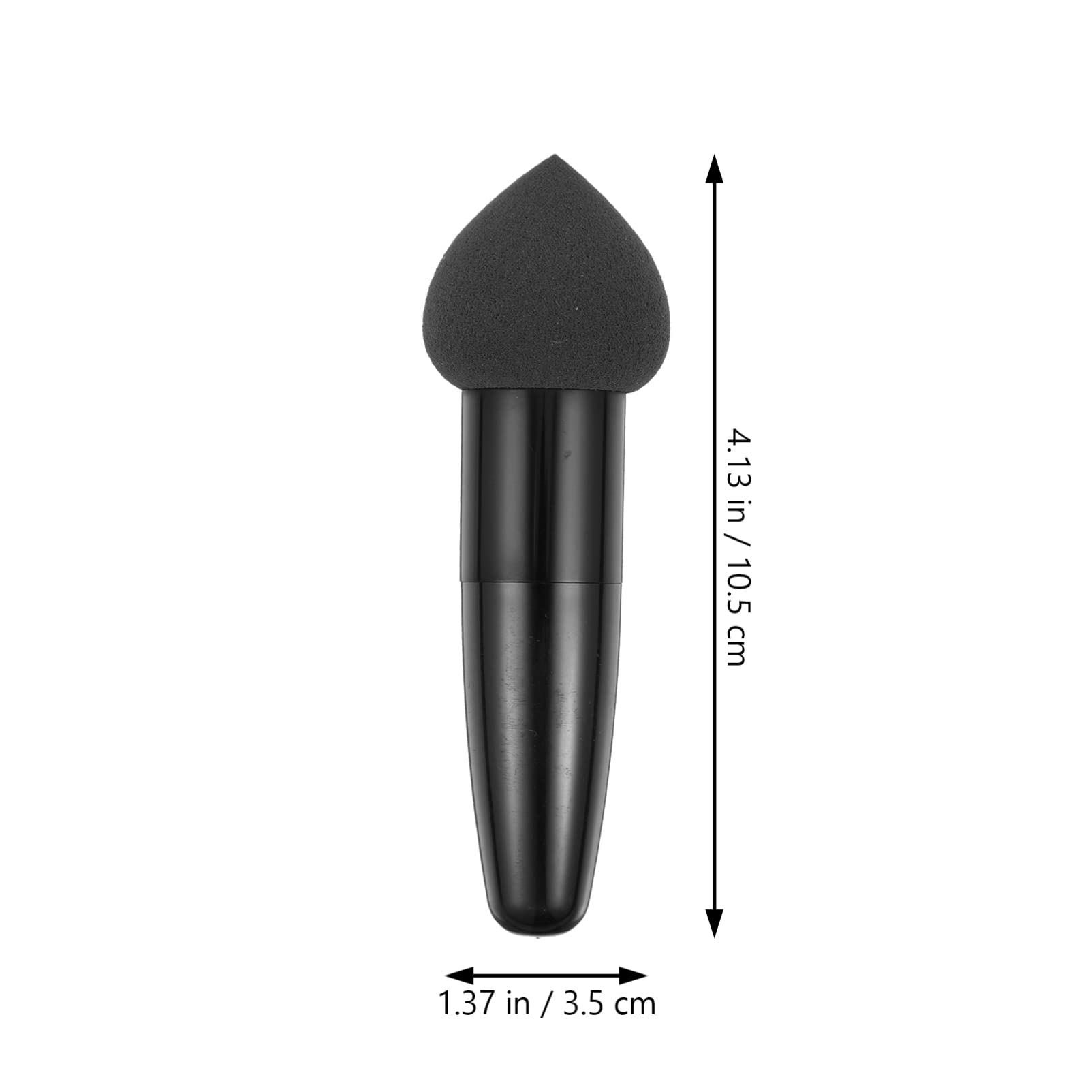 OSALADI 3-Piece Makeup Sponge Set - Beauty Blender, Egg Puff Foundation Sponge & Cosmetic Blender for Flawless Makeup Application | Perfect for Women & Girls | Black Makeup Sponges | Ideal for Liquid Foundation, Concealer & Powder Blending