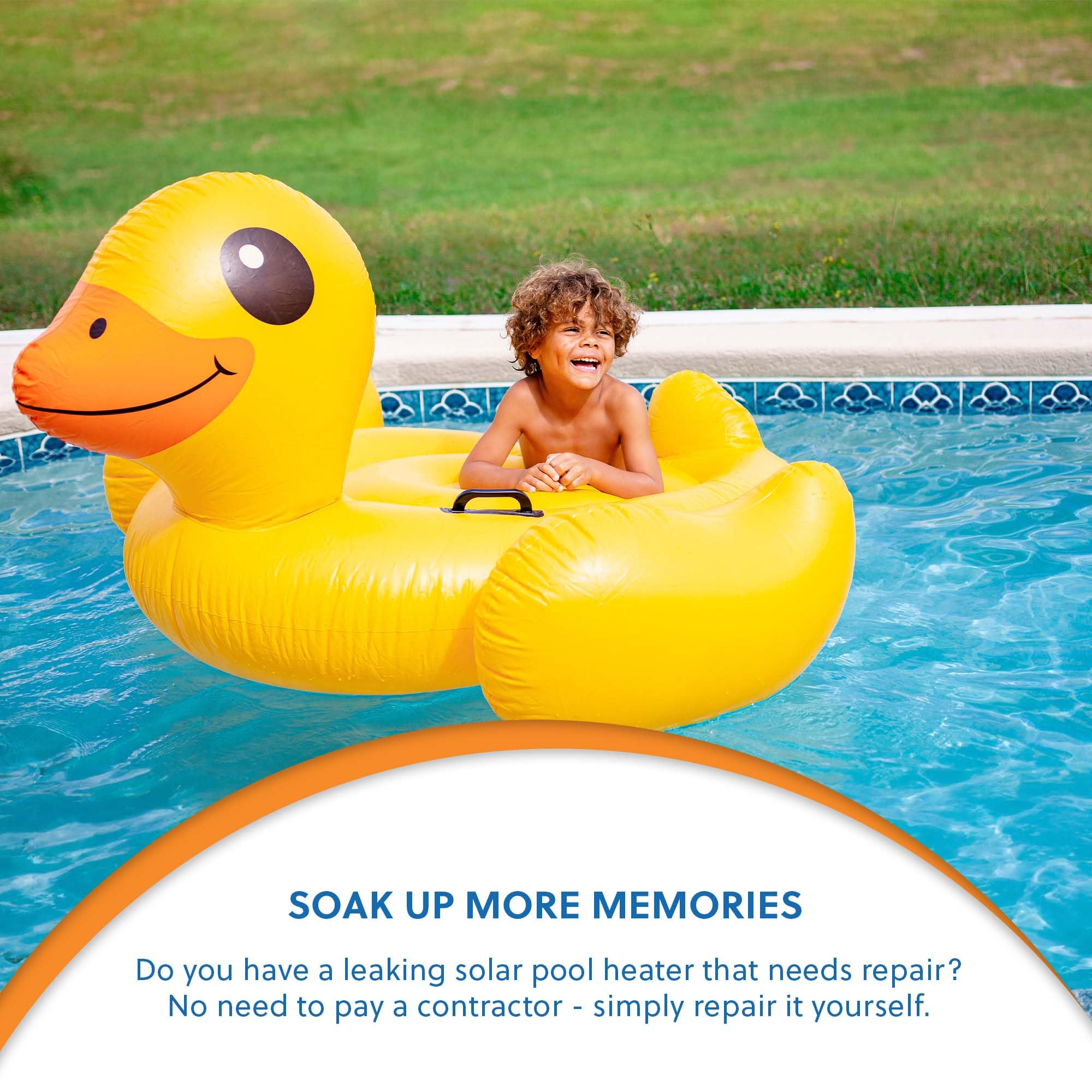 Solar Pool Heater Repair Kit - Universal Leak Fix for 0.25