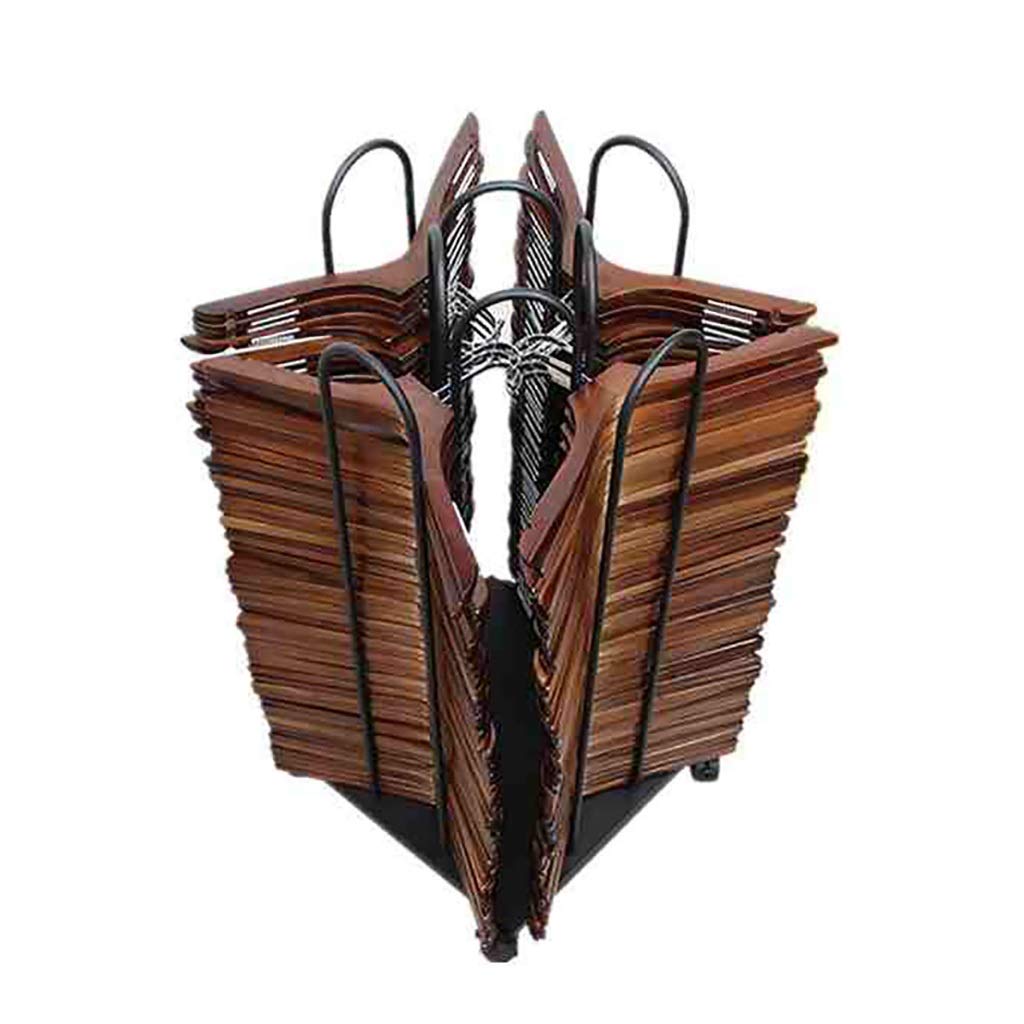 Heavy Duty Hanger Stacker with 4 Wheels - Movable Hanger Storage Cart for 150 Hangers - Space Saving Closet Organizer for Bedroom, Laundry Room & Retail Stores