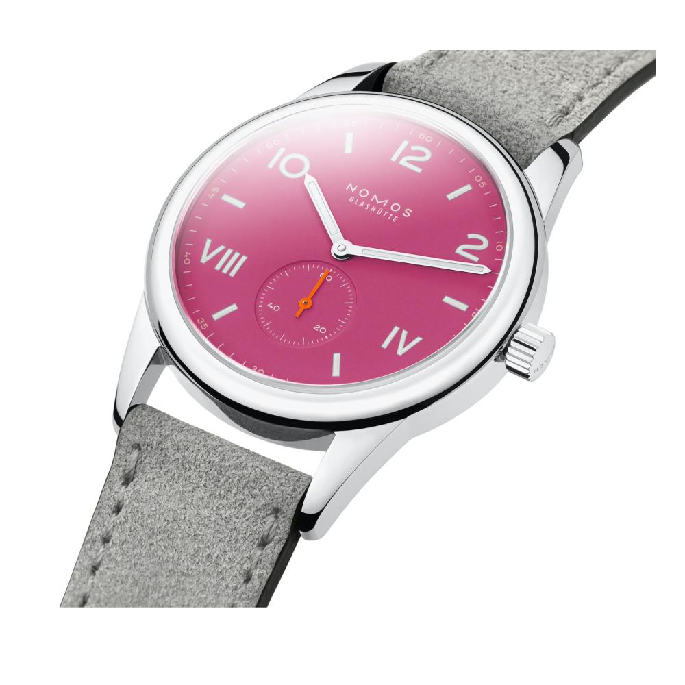 Club Campus 38mm Watch with Deep Pink Leather Strap - Stylish Women's Wristwatch for Casual Wear, Office & Everyday Use