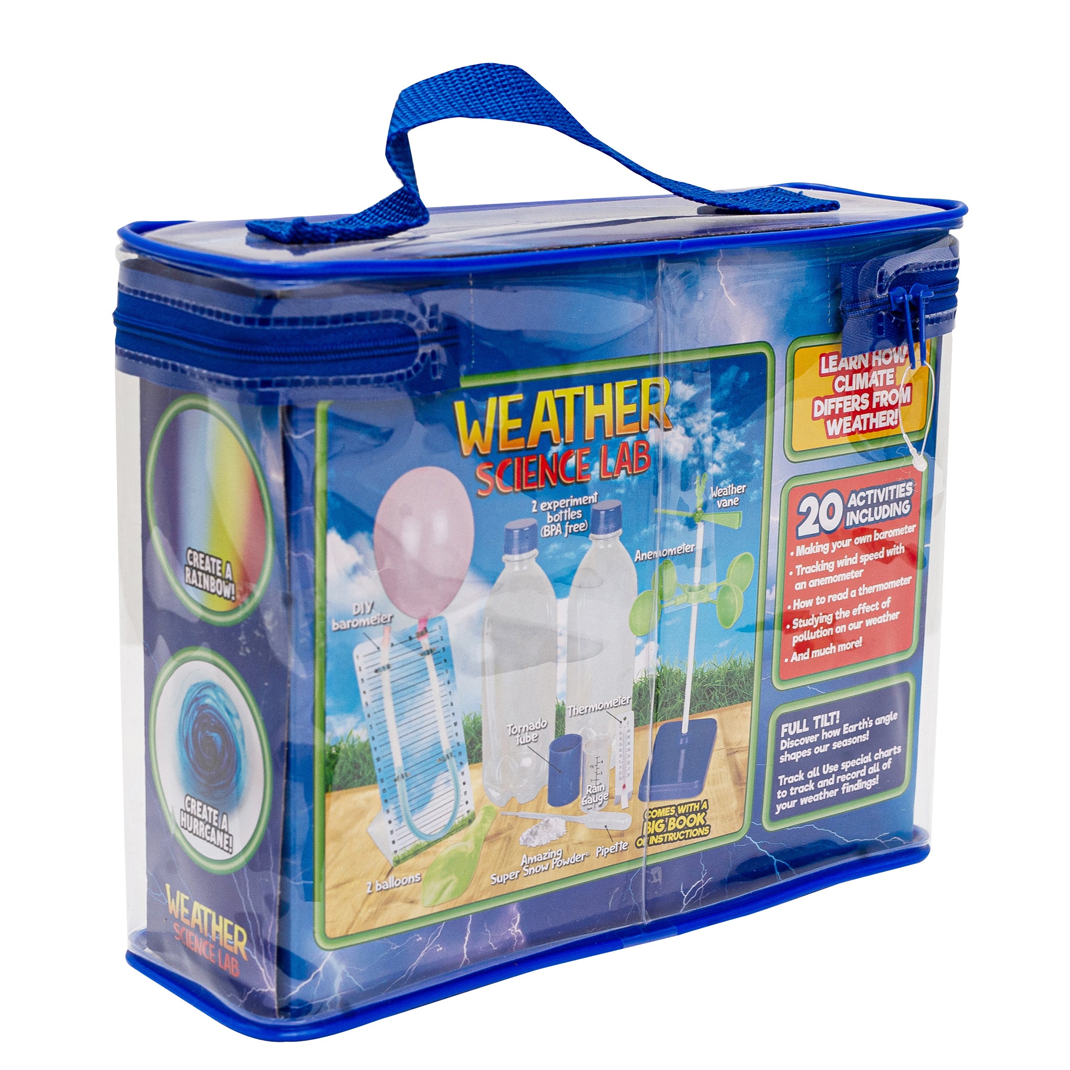 BE AMAZING! TOYS Weather Science Lab Kit - STEM Educational Meteorology Experiment Set for Kids, Explore Climate & Atmospheric Phenomena - Perfect for Classroom Learning & Homeschool Science Projects