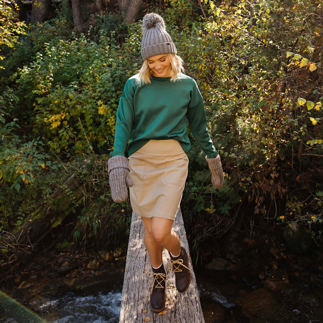 Brighton Women's Emerald Green Pullover Sweater - Cozy Knit Casual Wear for Fall & Winter | Perfect for Office, Travel & Outdoor Activities