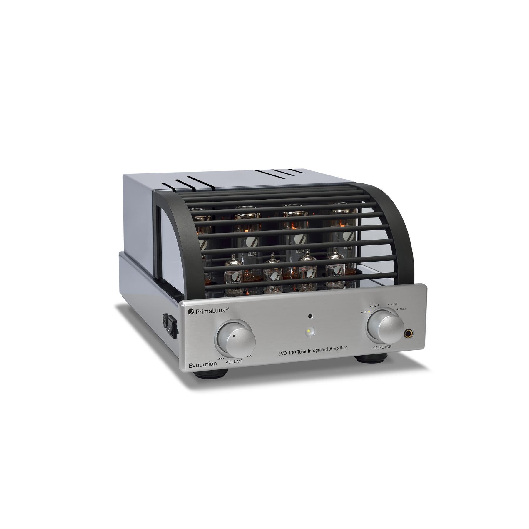 PrimaLuna EVO 100 Integrated Tube Amplifier - High-End Vacuum Tube Stereo Amp for Audiophiles | Perfect for Home Theater & Music Listening Rooms