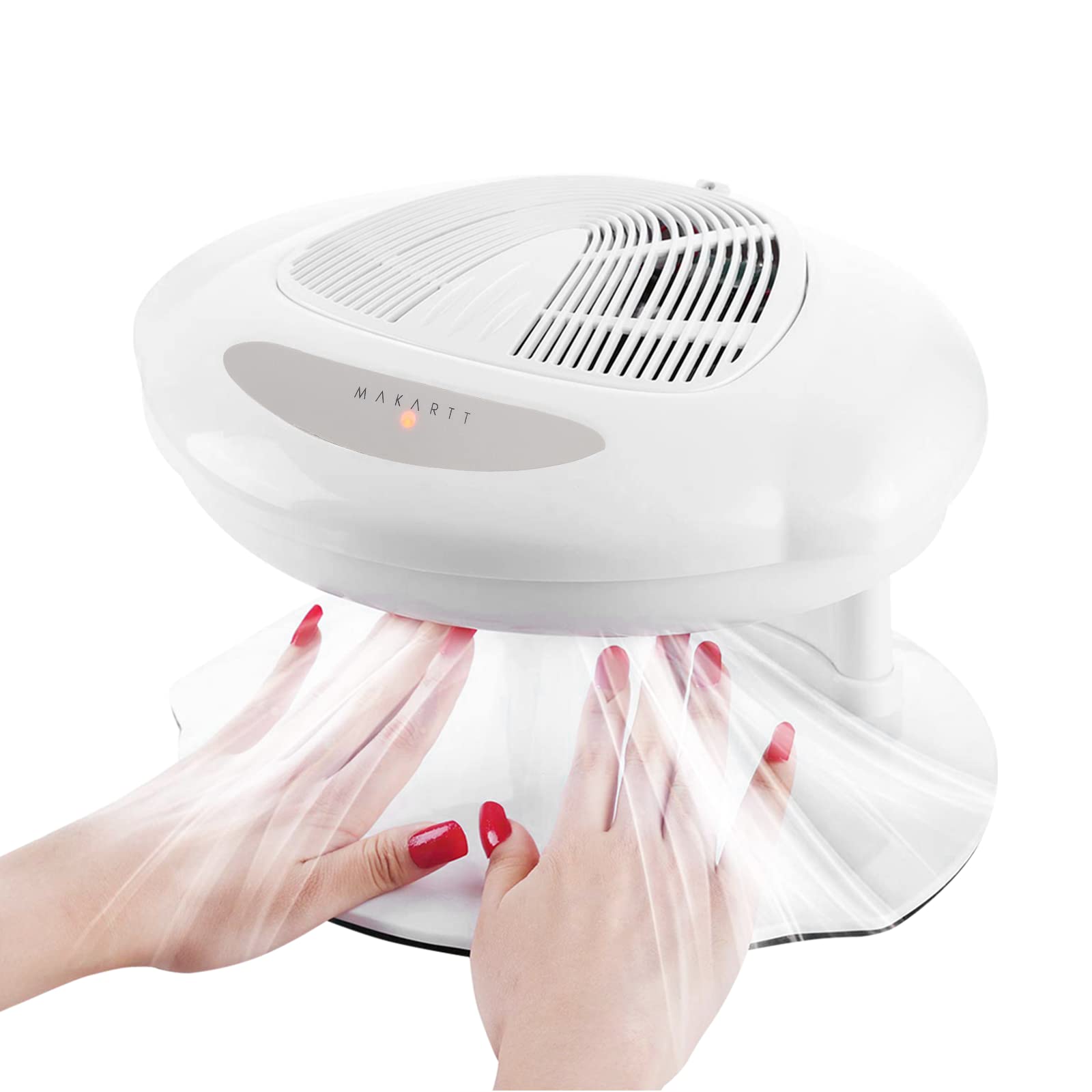 Makartt 400W Nail Dryer with Auto Sensor - Fast Drying Nail Polish Dryer for Gel & Regular Polish | Warm & Cool Air Settings | Perfect for Manicure, Pedicure, Salon & Home Use | Portable Nail Blow Dryer for Professional & DIY Nail Care
