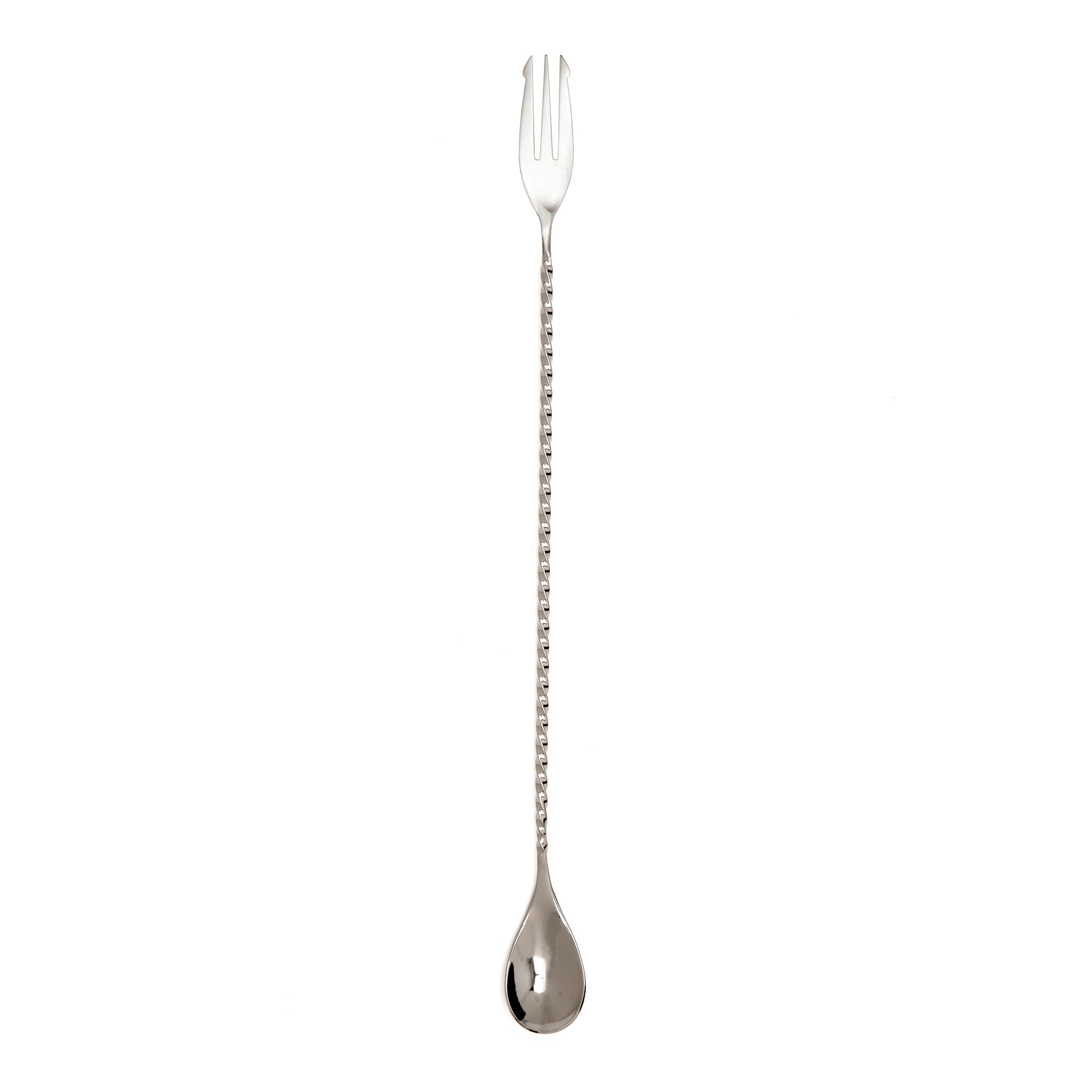 Premium Stainless Steel Bar Spoon - 12.4 Inch (31.5cm) Cocktail Mixing Tool for Bartenders - Perfect for Mixing, Layering & Garnishing Drinks