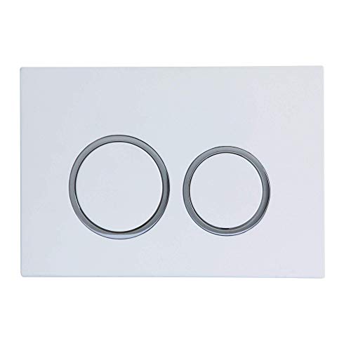 White Round - Push Plates (Plastic)