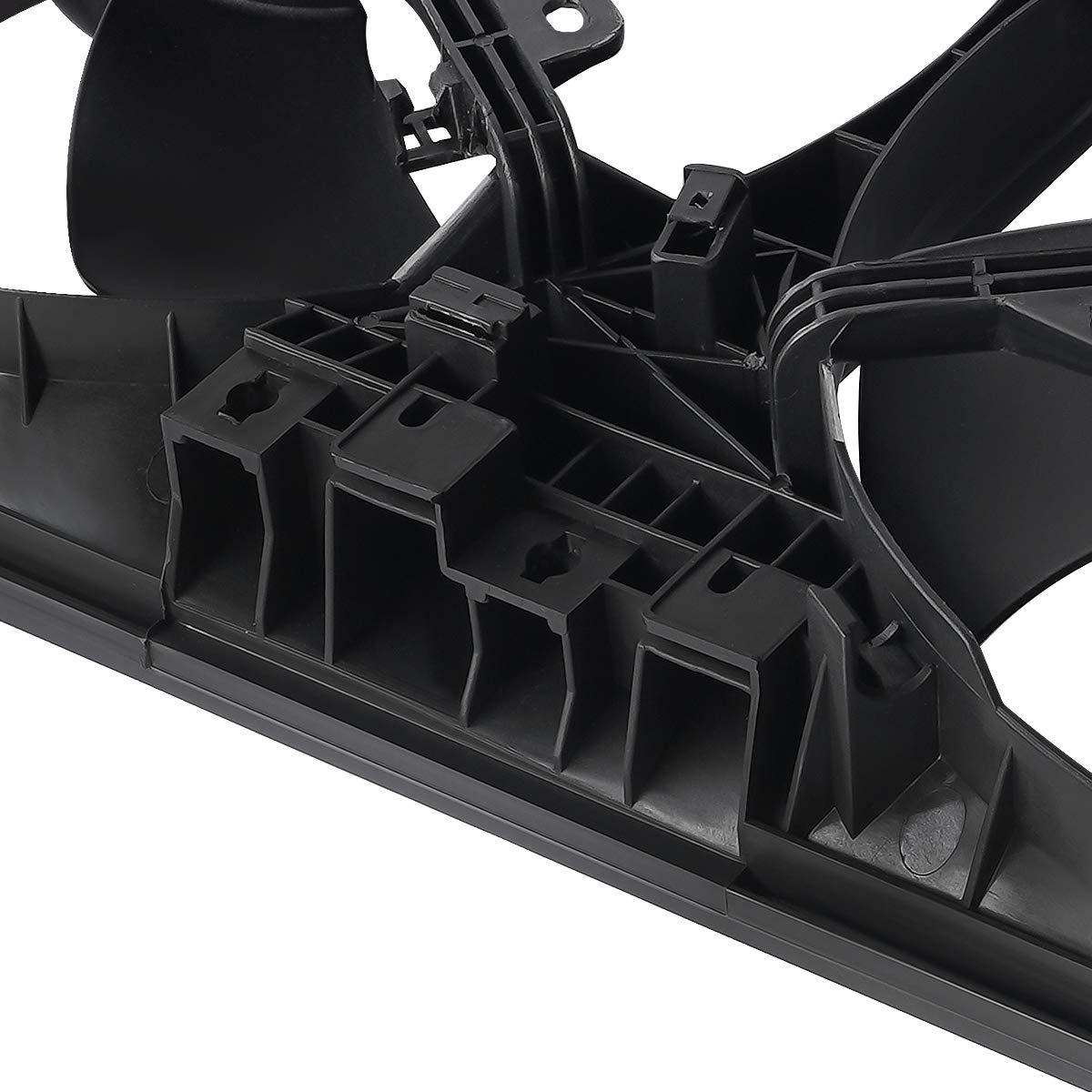 DNA MOTORING OEM-RF-0224 High Performance Radiator Cooling Fan Assembly - Improved Cooling Efficiency - Compatible with 2008-2015 Mitsubishi Lancer & 2008-2013 Outlander - Fits 2.0L 2.0T 2.4L Engines - Direct Replacement Black - Perfect for Engine Overheating Prevention & Summer Driving