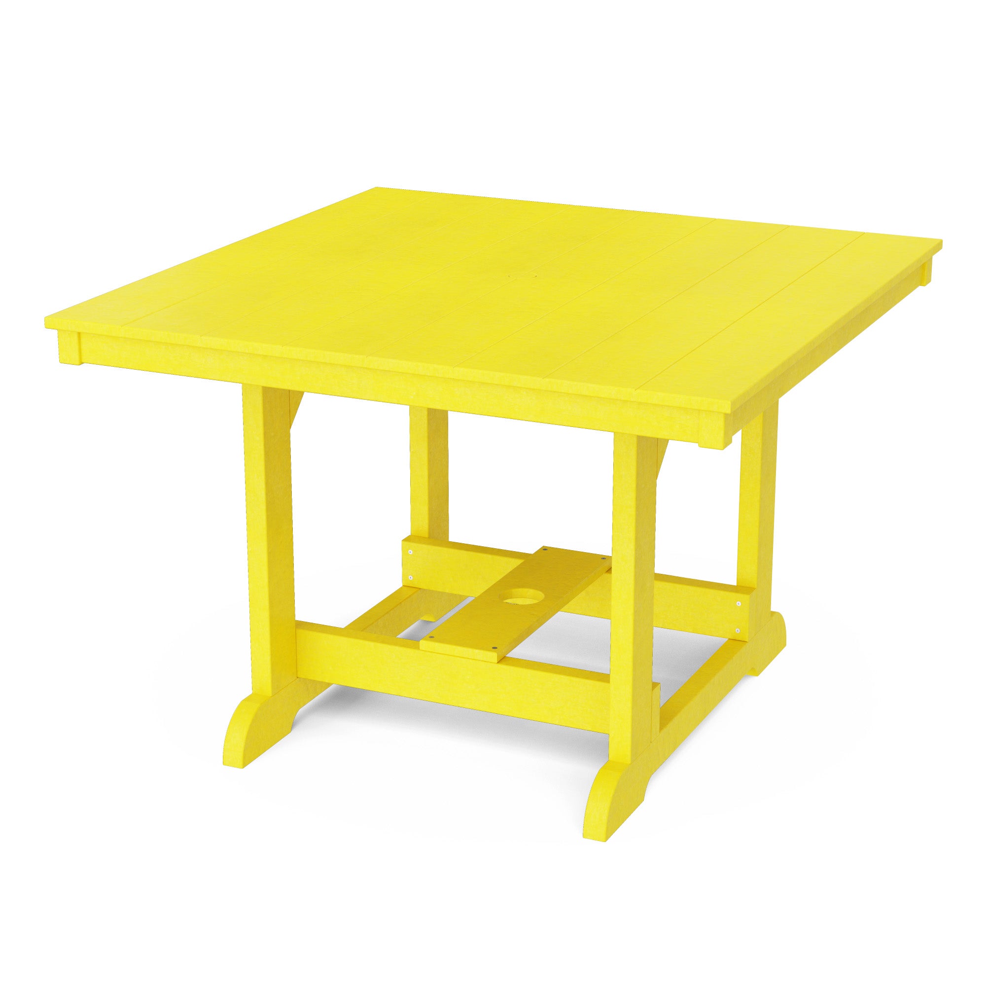 Heritage 44x44 Inch Square Dining Table - Solid Wood Farmhouse Style Kitchen Table for Family Meals & Entertaining