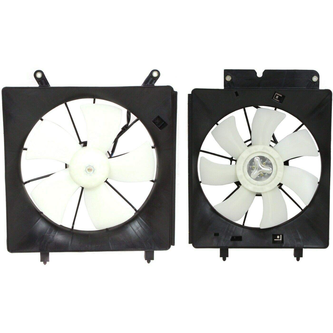 Gevog Radiator & AC Condenser Cooling Fan Assembly Pair Replacement for 02-06 Honda CR-V & 03-06 Element - Perfect for Engine Cooling & AC Performance