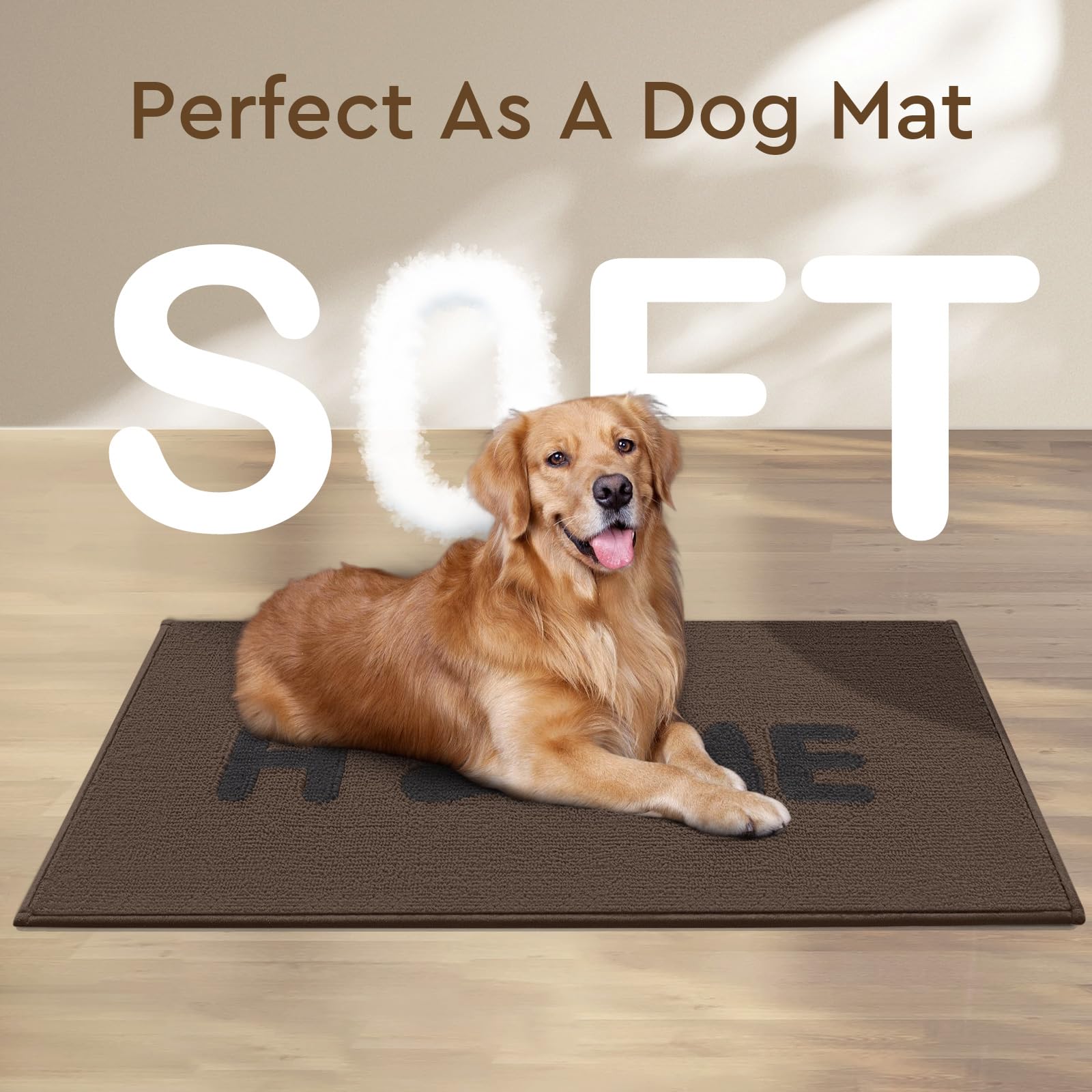 Non-Slip Brown Indoor Door Mat 20