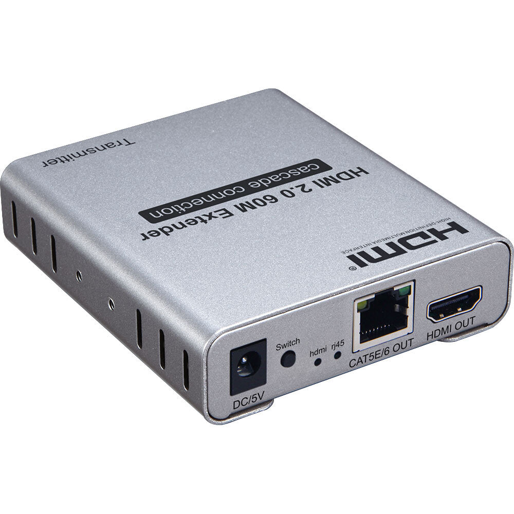 4K HDMI Extender 60Hz HDCP 2.2 - 60M HDMI 2.0 Repeater Booster for Home Theater, Gaming & Conference Room Setup - Extend Ultra HD Video & Audio Signal Over Long Distance