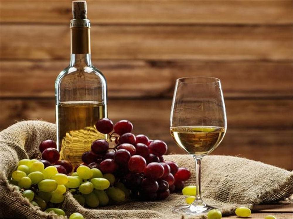5D Diamond Painting Kit for Adults & Kids - Grape Wine Glass Full Drill Rhinestone Art, DIY Cross Stitch Embroidery Craft (40x50cm/16x20in) - Perfect for Home Wall Decor, Gift Giving & Relaxation Therapy