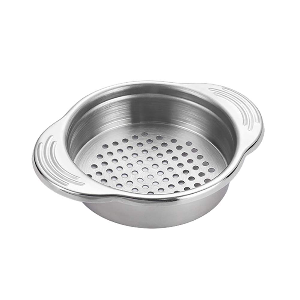 Premium Stainless Steel Tuna Strainer & Food Can Press - Heavy Duty Colander Filter for Draining Oil & Liquids - Essential Kitchen Tool for Cooking, Meal Prep & Canned Food Storage