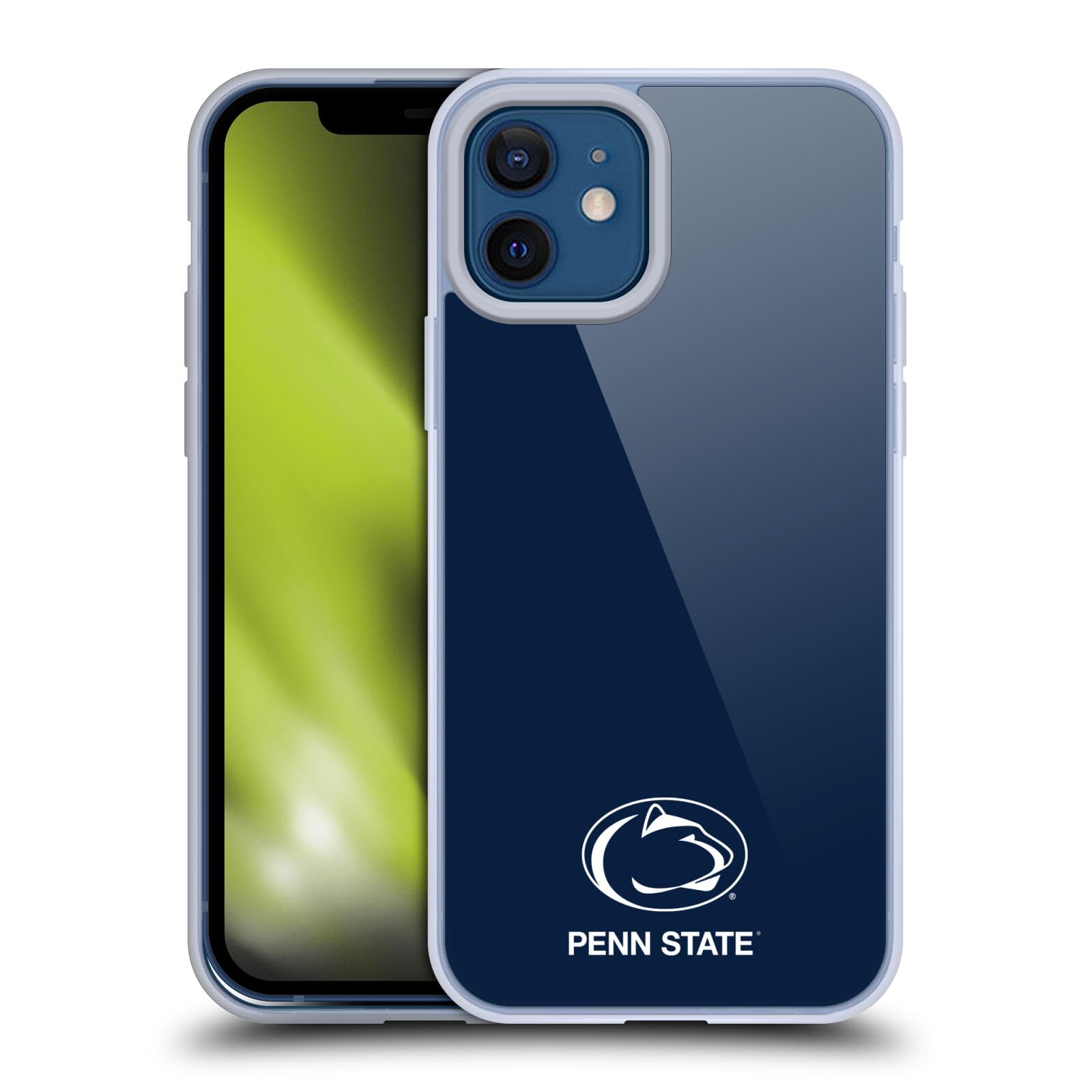 Officially Licensed Pennsylvania State University PSU Logo Soft Gel Case for Apple iPhone 12 & iPhone 12 Pro - Durable Protective Phone Cover for Students, Alumni & Fans - Perfect for Campus Life, Game Days & Everyday Use