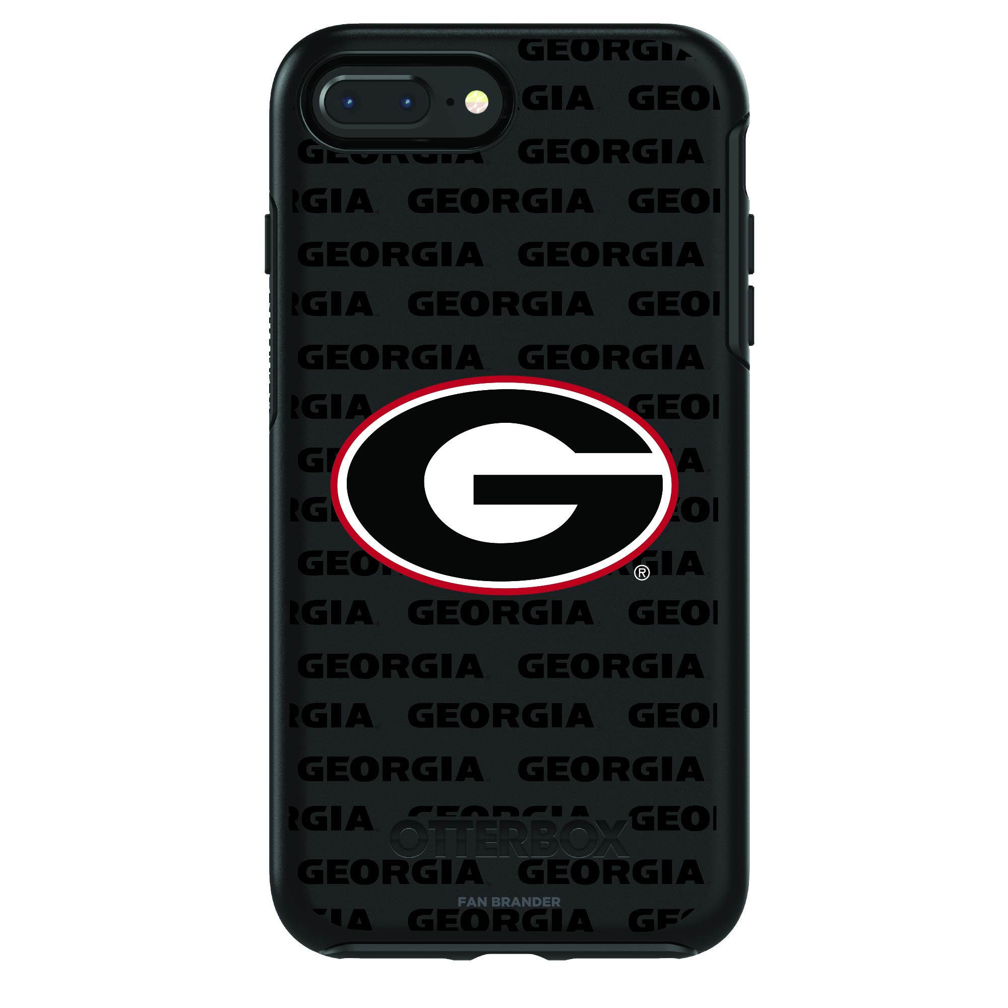 NCAA OtterBox Symmetry Phone Case Compatible with Apple iPhone - Repeating Wordmark Design - Durable Protection for Sports & School Spirit