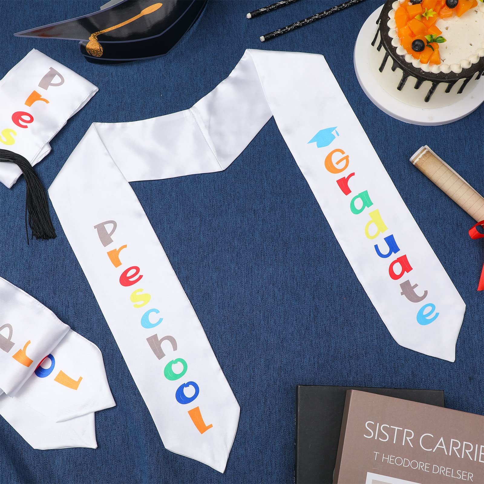 24 Pcs Kids Graduation Stoles - Bulk Preschool Sash for Graduation Gifts & Parties
