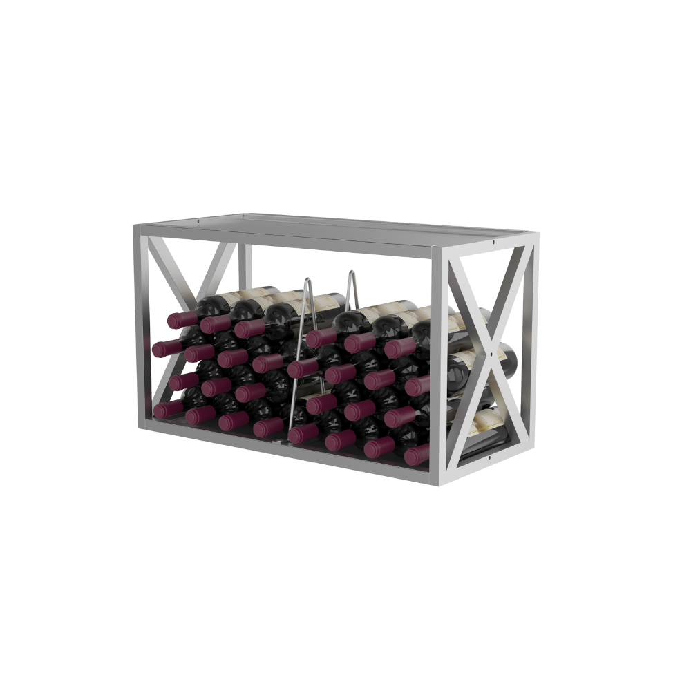 Premium Evolution Low Profile Wine Box - Elegant Wooden Wine Storage for Home, Office & Gifting | Perfect for Wine Collectors & Entertaining Guests