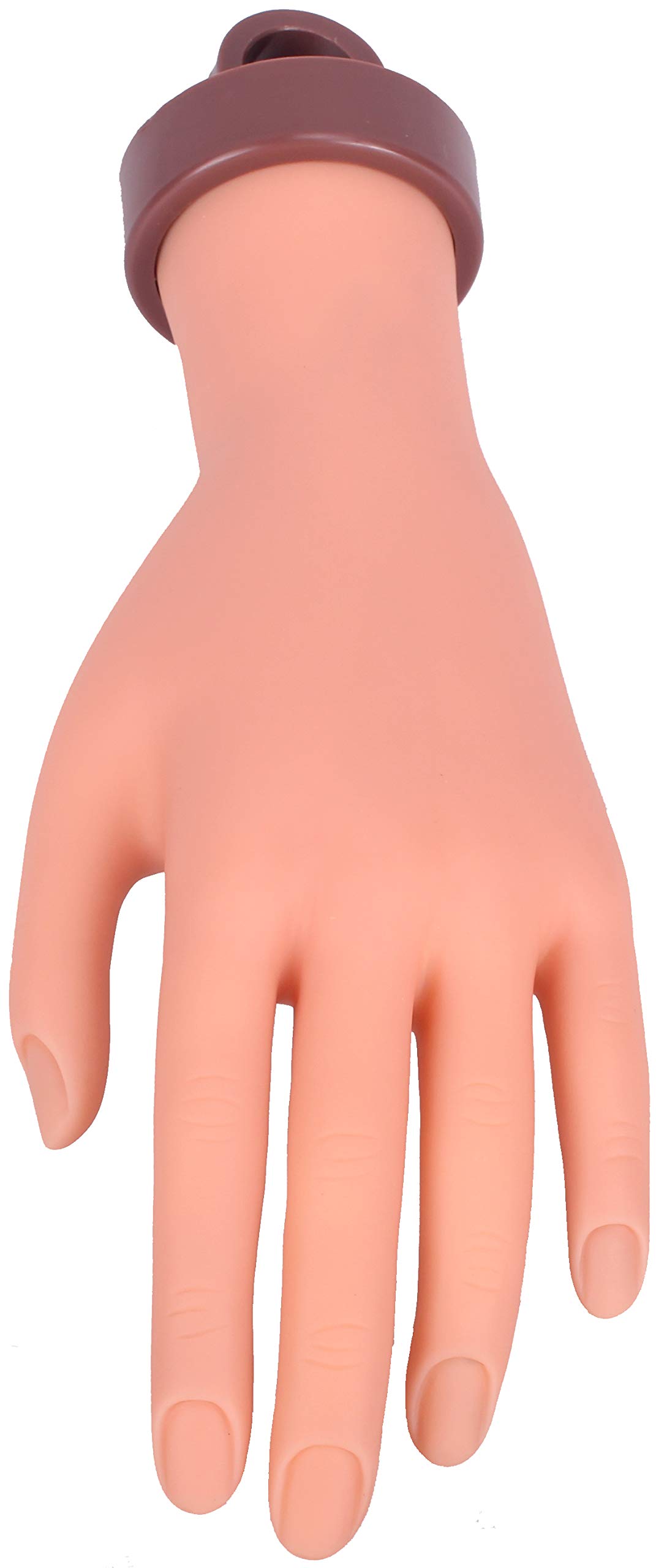 Professional Flexible Movable Acrylic Nail Practice Hand - Left Hand Mannequin Model for Nail Art Training & Manicure Practice - Perfect for Salon Students & DIY Nail Enthusiasts at Home
