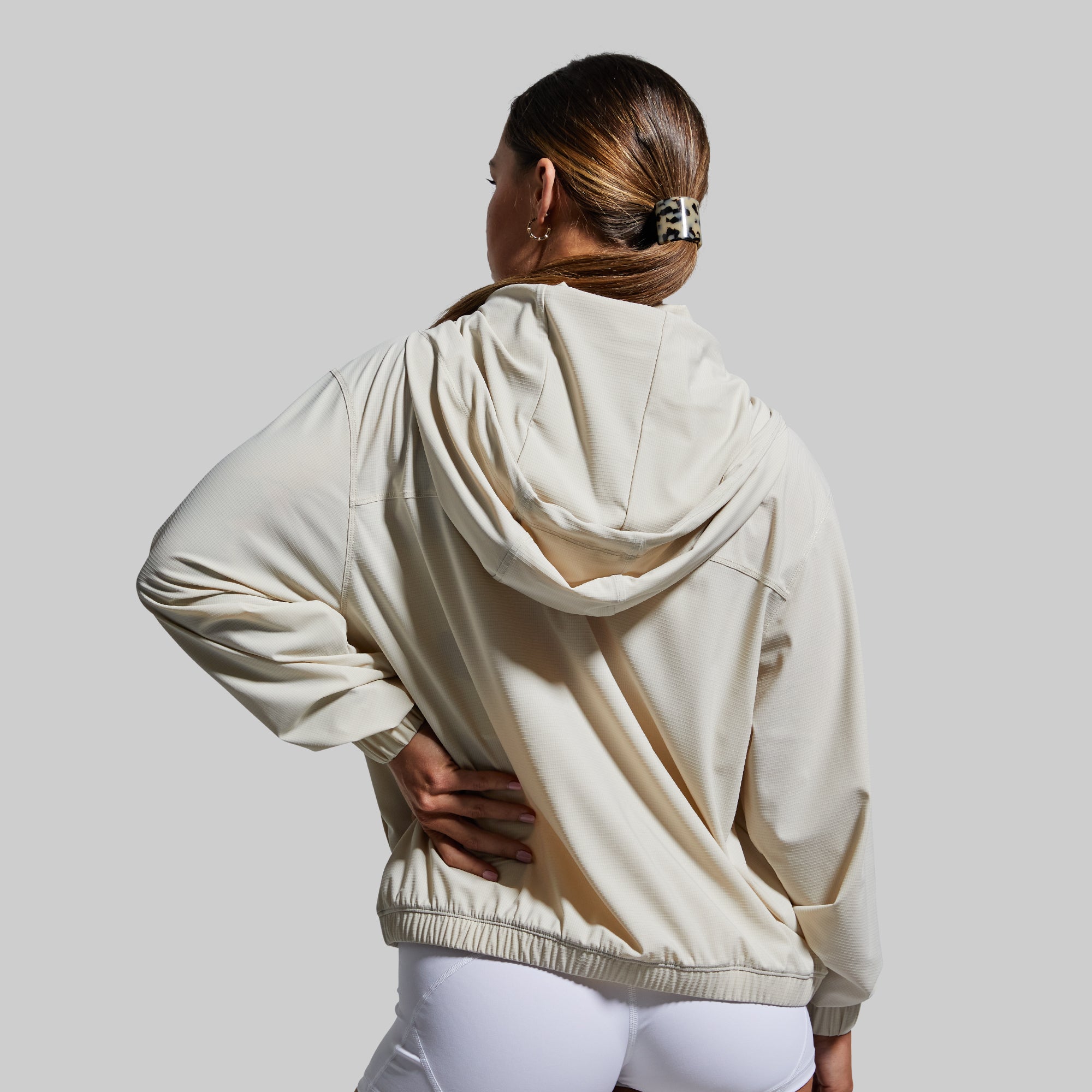 Crosswind Jacket for Men & Women - Lightweight Windbreaker (Oatmeal Color) - Perfect for Hiking, Running & Outdoor Adventures
