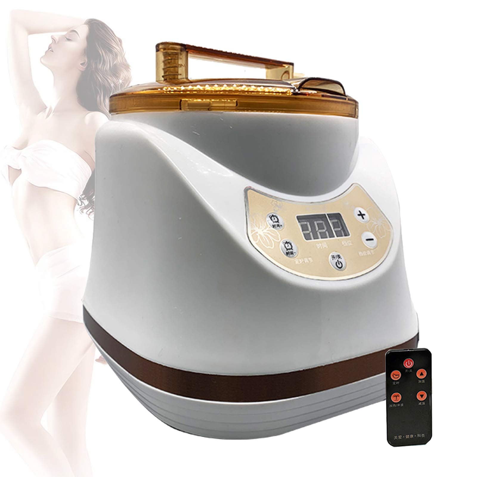 ZYQDRZ 2.8L Sauna Steam Generator with Remote Control - Portable Home Spa Equipment for Facial Steaming, Body Detox & Relaxation | Perfect for Beauty Salons, Family Wellness & Personal Self-Care Sessions