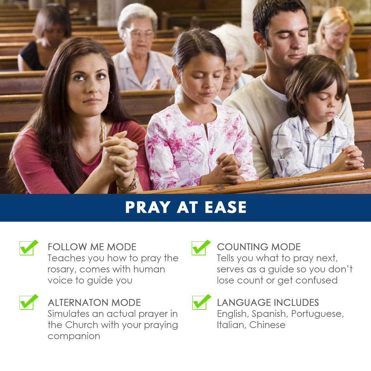 Electronic Talking Rosary with Human Voice & LCD Screen - Catholic Prayer Companion for Devotional Use at Home, Church, or Travel