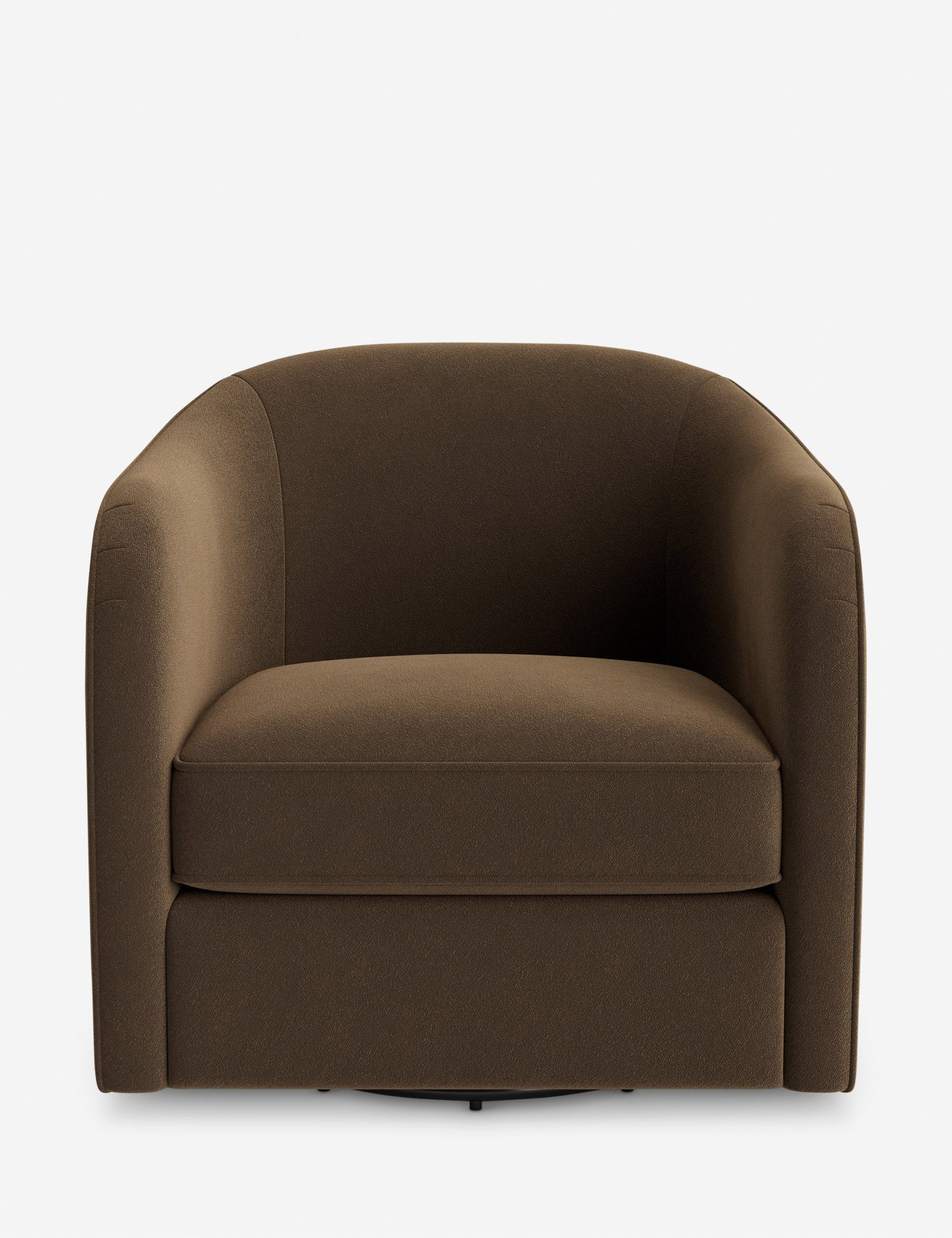 Faro Swivel Chair by DISC Interiors - Modern Rotating Accent Chair for Living Room, Office or Lounge - Comfortable 360-Degree Swivel Base with Upholstered Seat