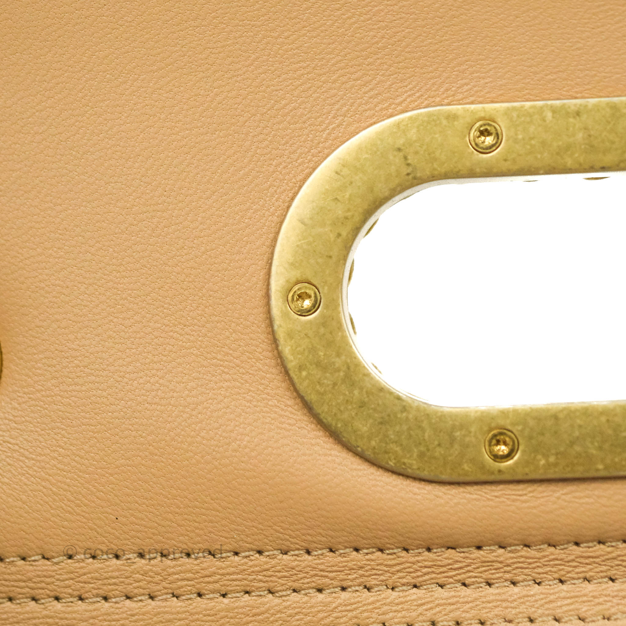Chanel A Real Catch Quilted Flap Bag in Beige with Aged Gold Hardware - Luxury Crossbody Purse for Women, Perfect for Date Night & Special Occasions