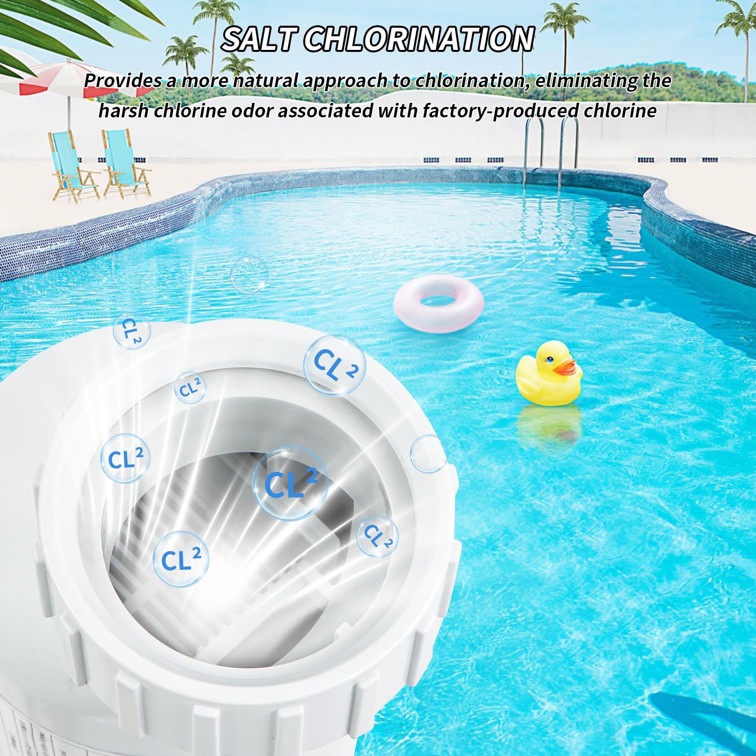 Hayward Turbo Cell T-9 Compatible Salt Water Pool Chlorinator System - 25,000 Gallon Salt Cell for In-Ground Swimming Pools (W3T-Cell-9) | Ideal for Crystal Clear Water Maintenance & Easy Pool Sanitization