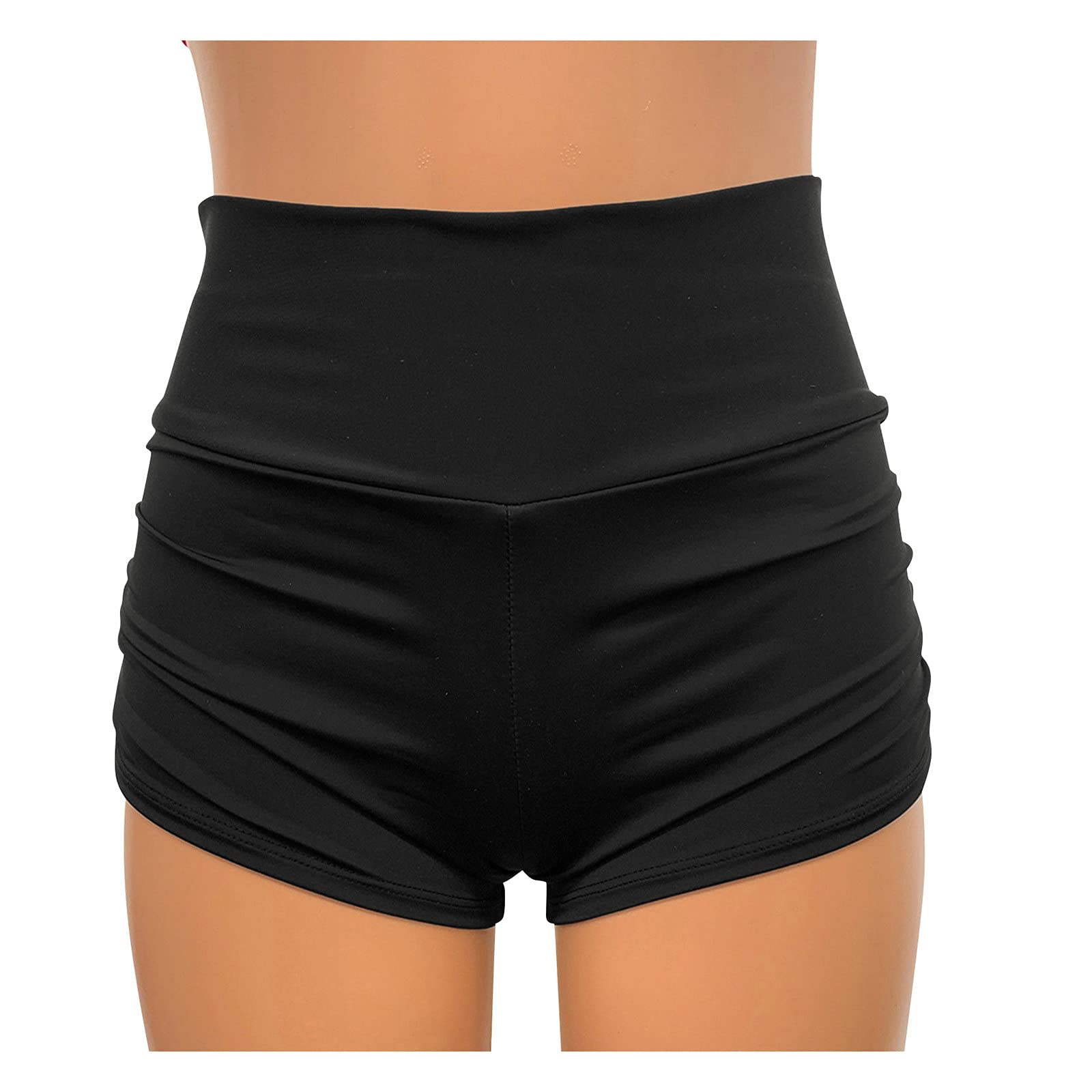 QCool Women's High Waisted Swim Boardshorts - Quick Dry Athletic Running Shorts for Workout, Bikini Bottom & Beach Swimwear | Perfect for Swimming, Yoga, Surfing and Summer Vacation